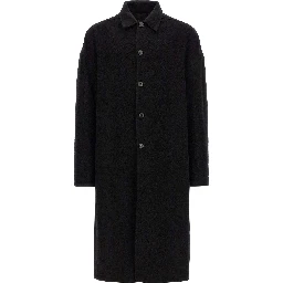 Black Virgin Wool Coat