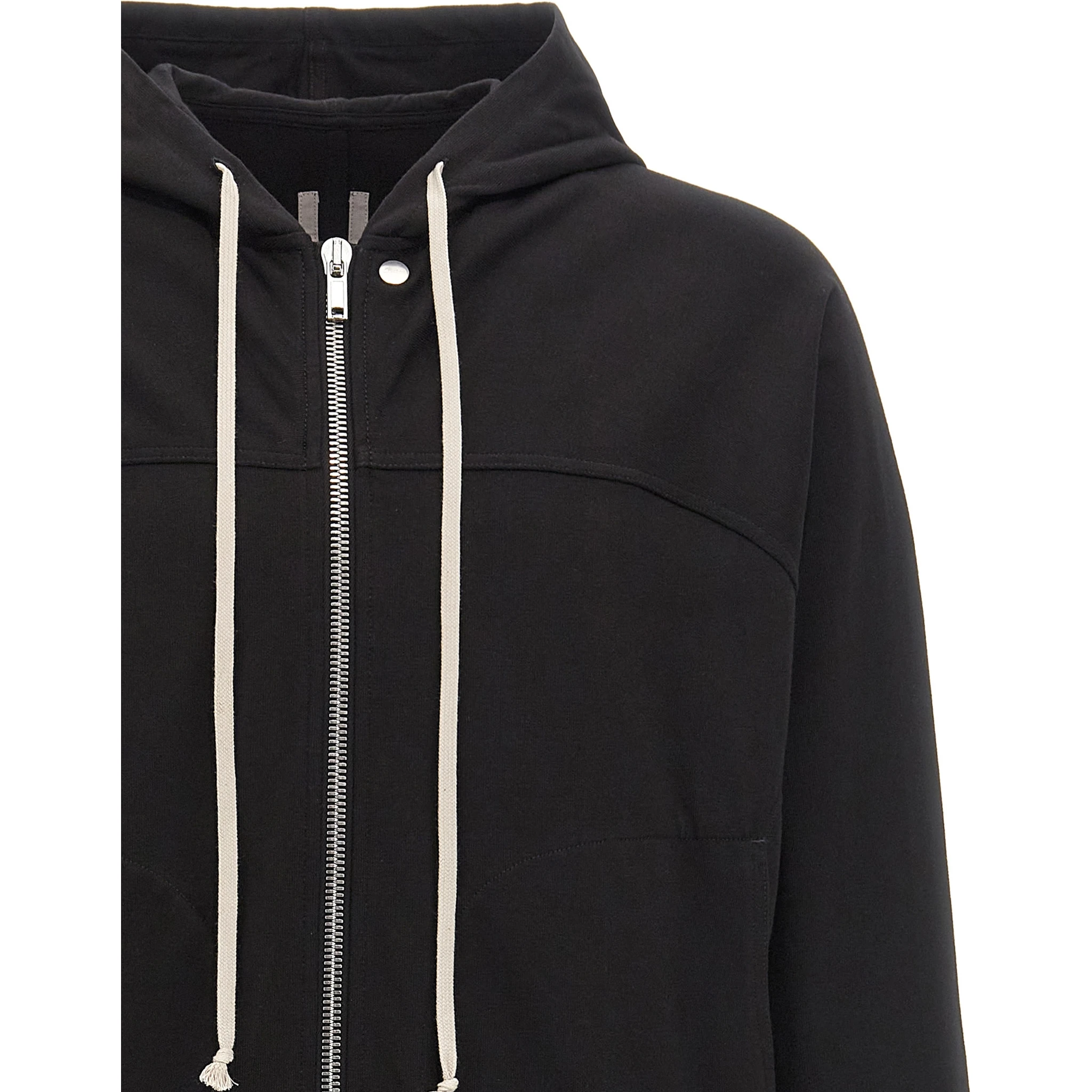 Black Cotton Hoodie
