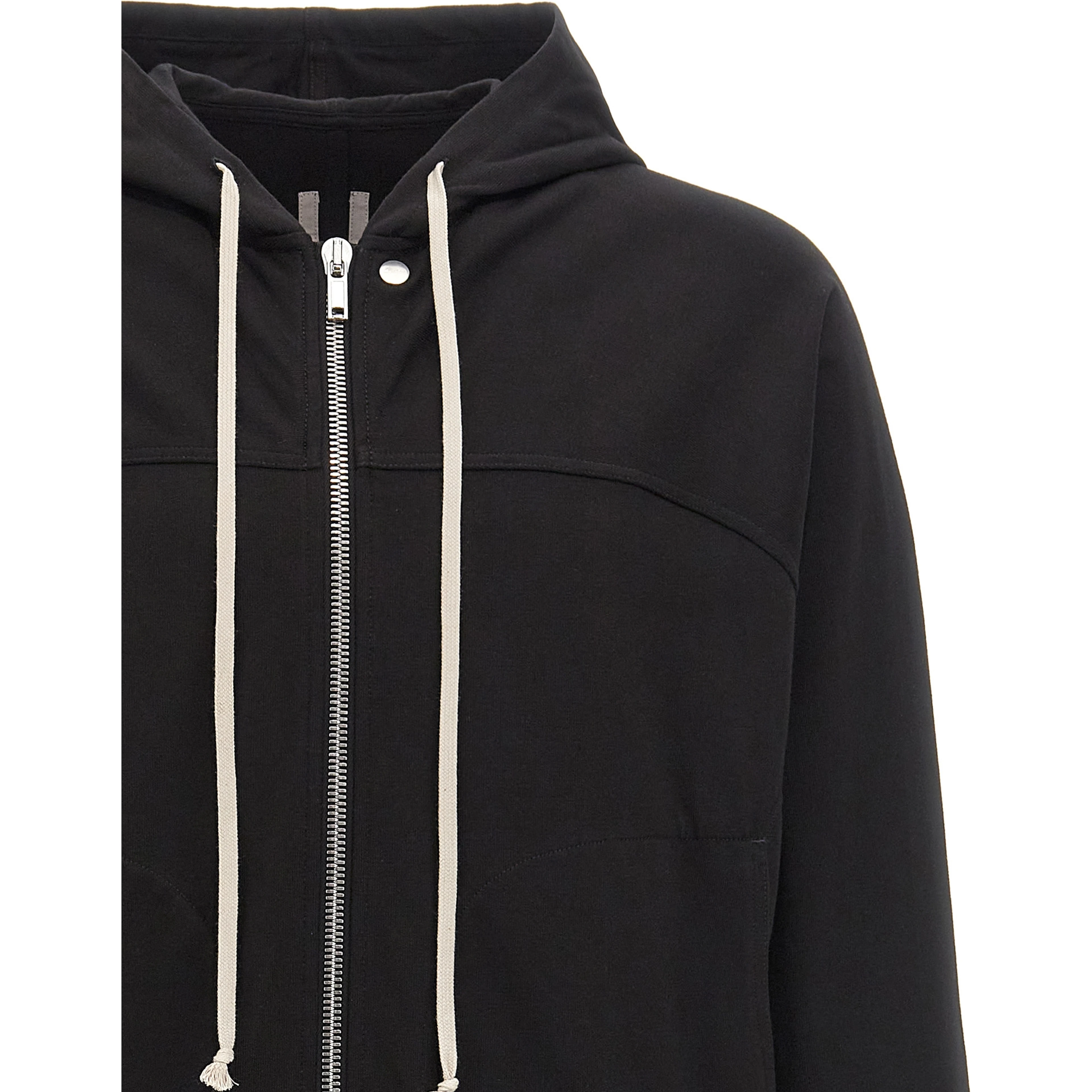 Black Cotton Hoodie