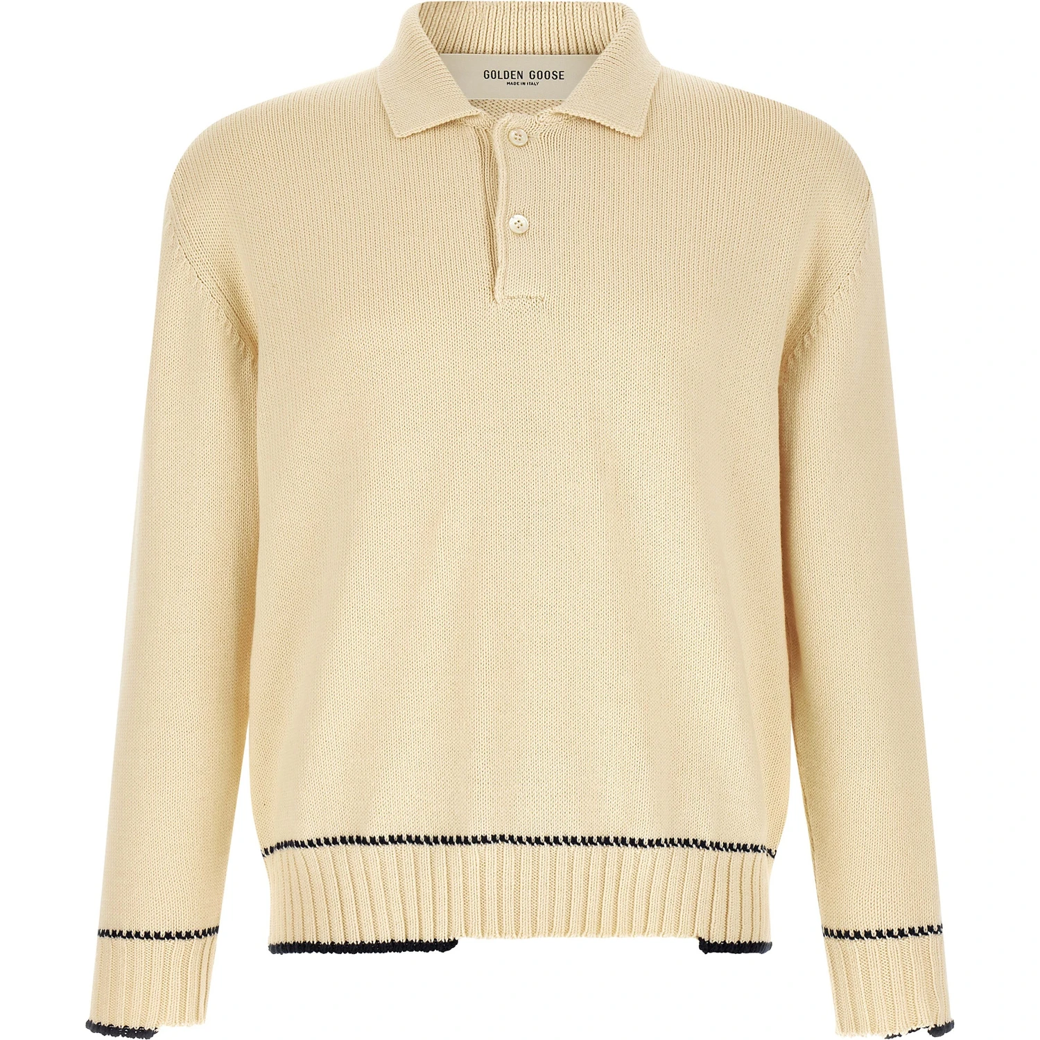 White Cotton Polo Shirt