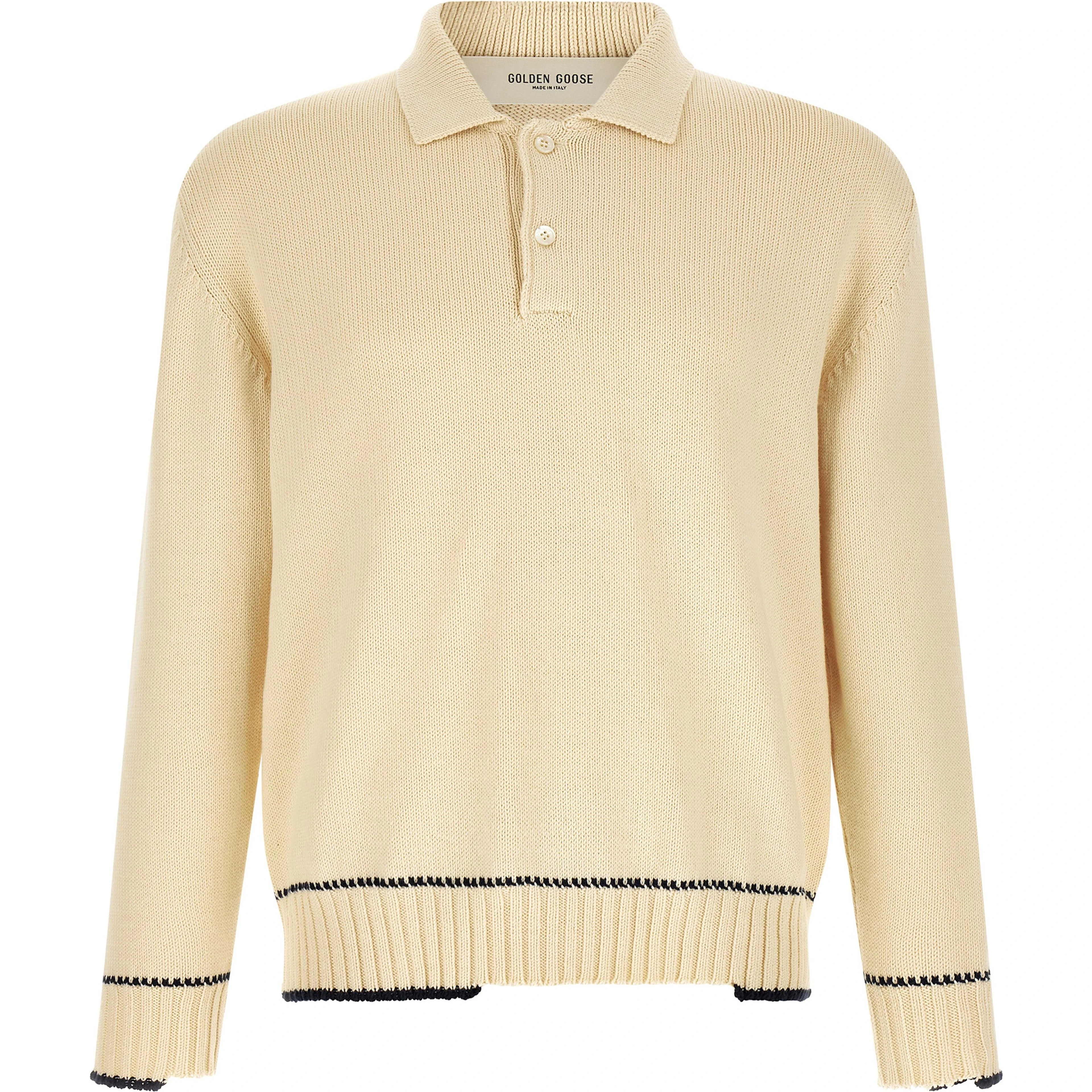White Cotton Polo Shirt