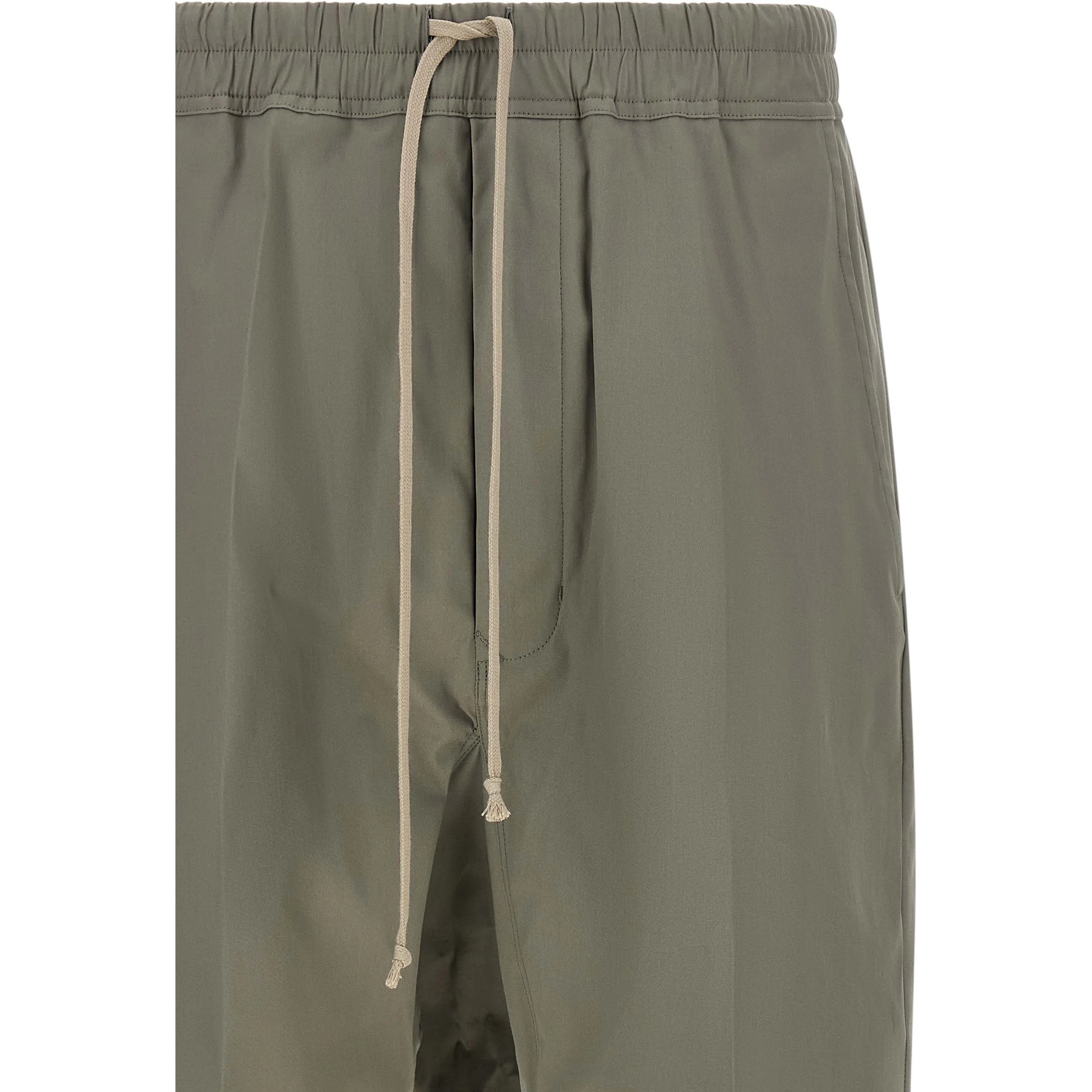 Gray Cotton Cropped Pants