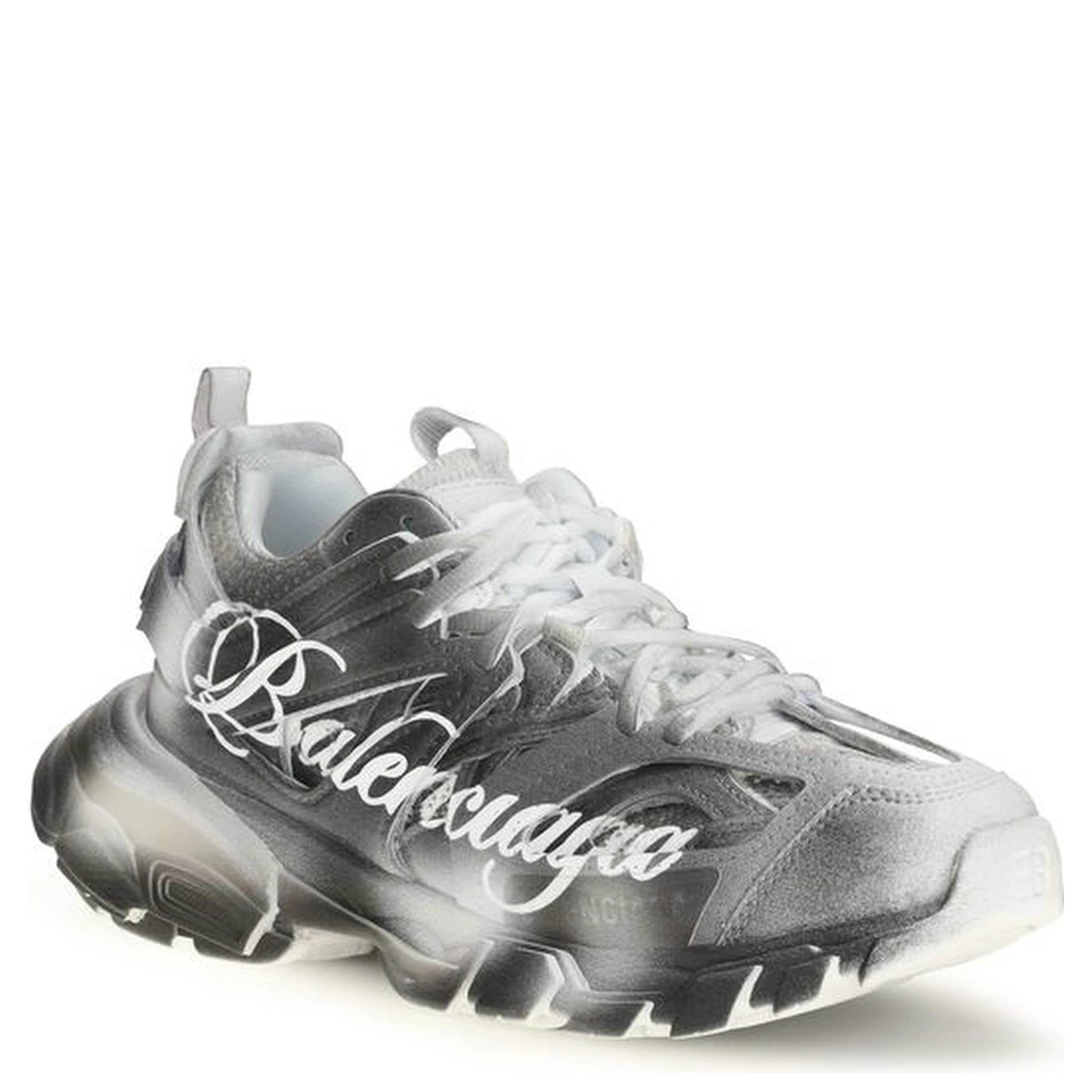 Gray Polyamide Athletic Sneakers
