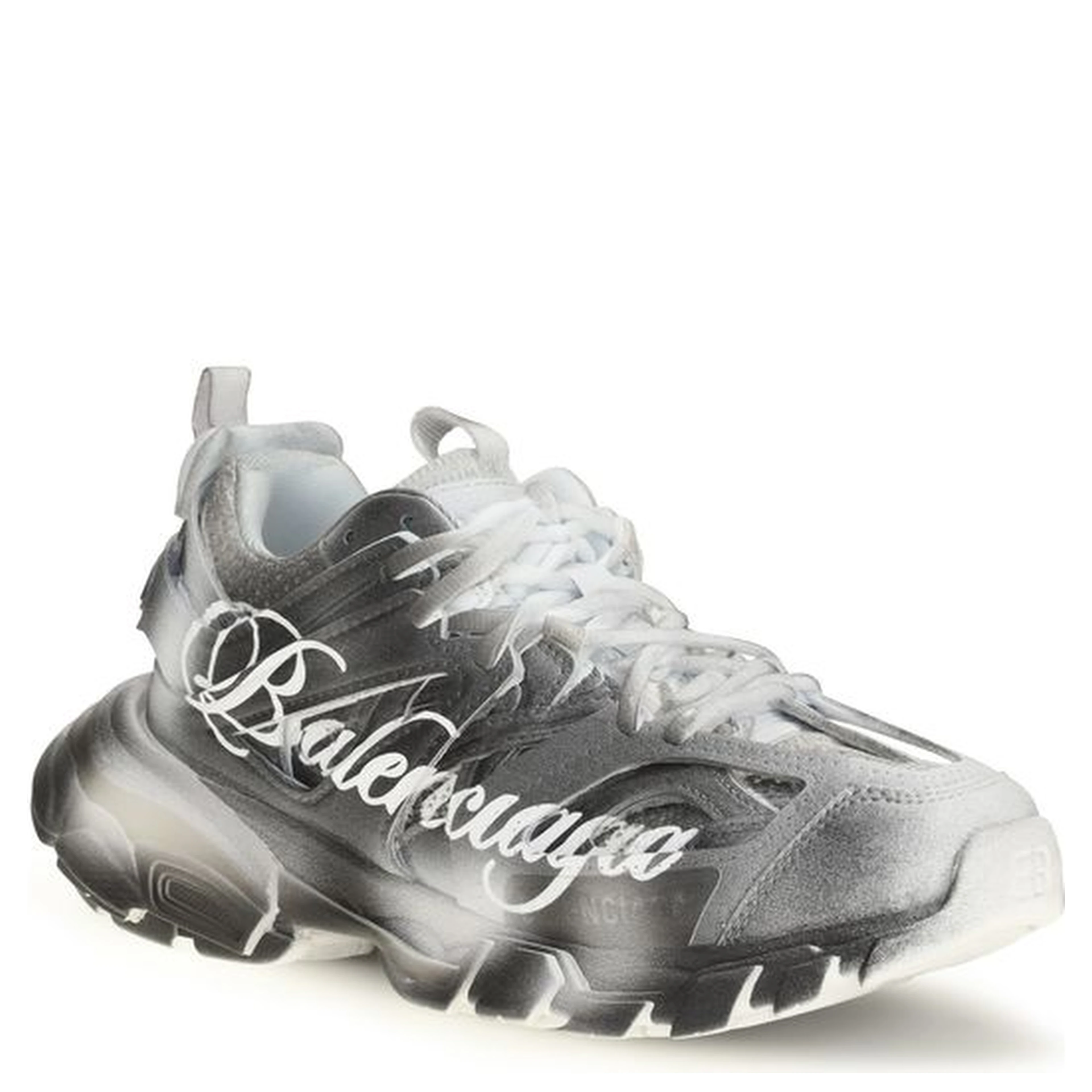 Gray Polyamide Athletic Sneakers
