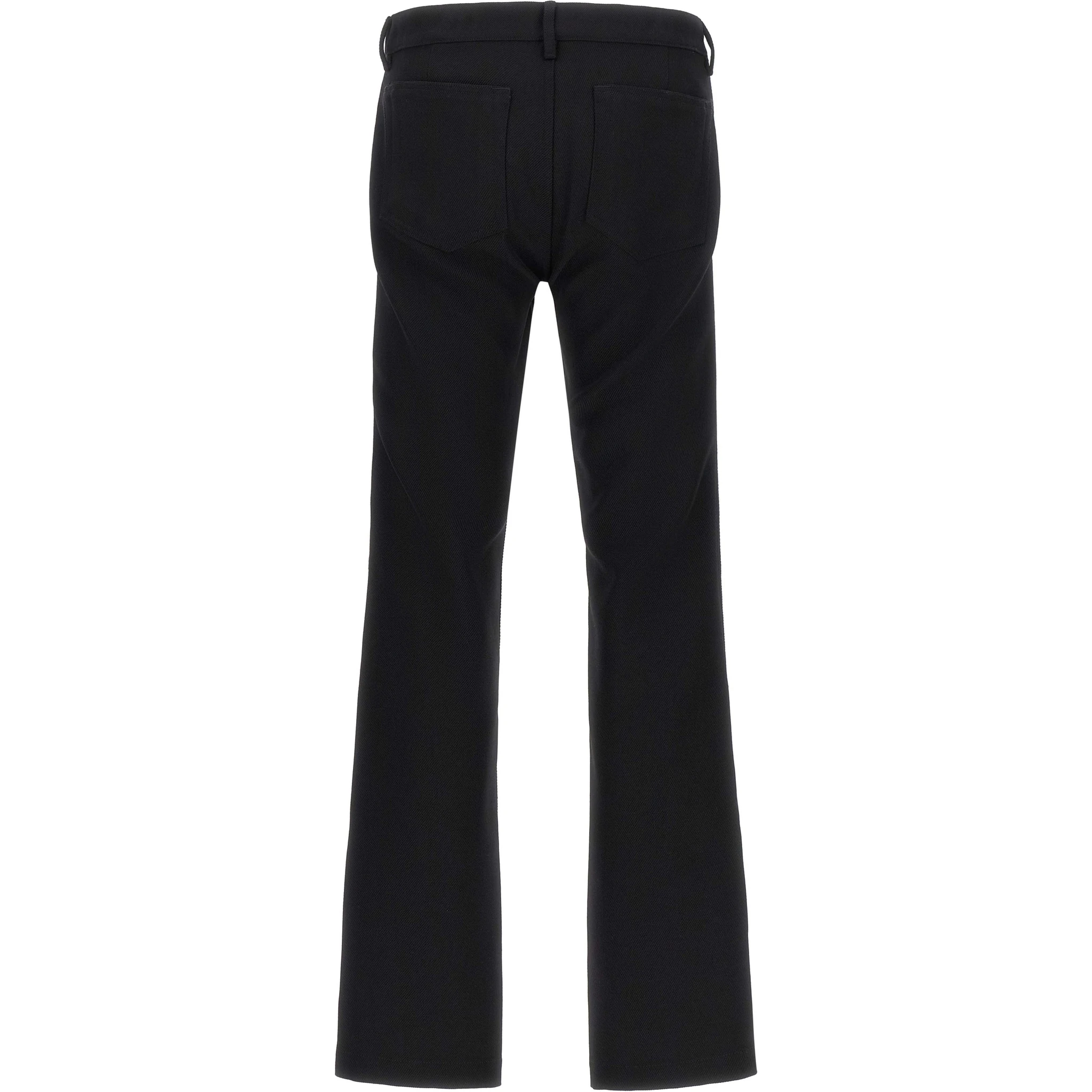 Black Virgin Wool Pants