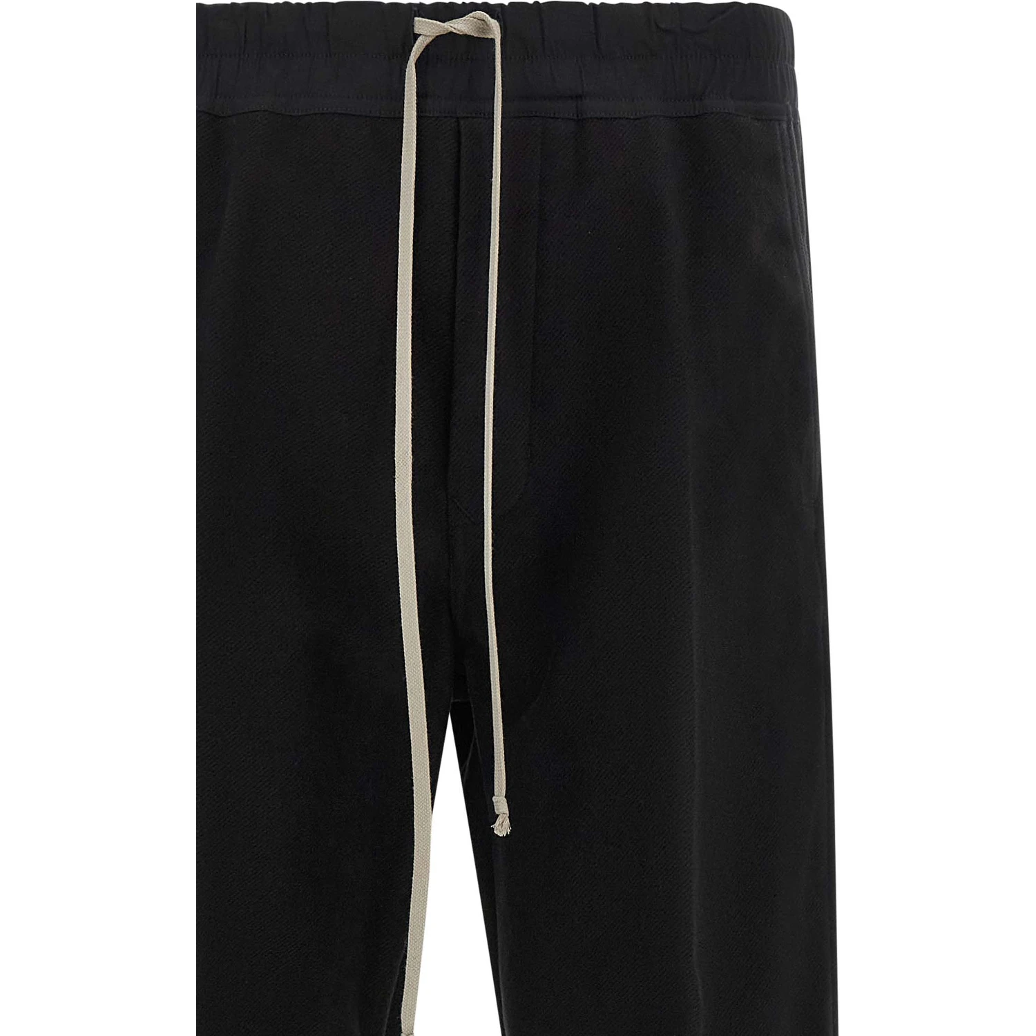 Black Cotton Casual Pants
