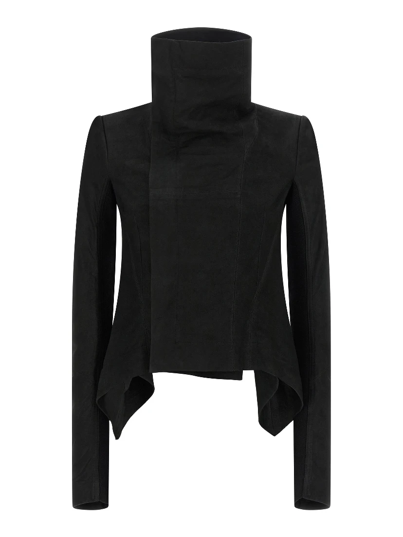 Black Lamb Leather Leather Jacket