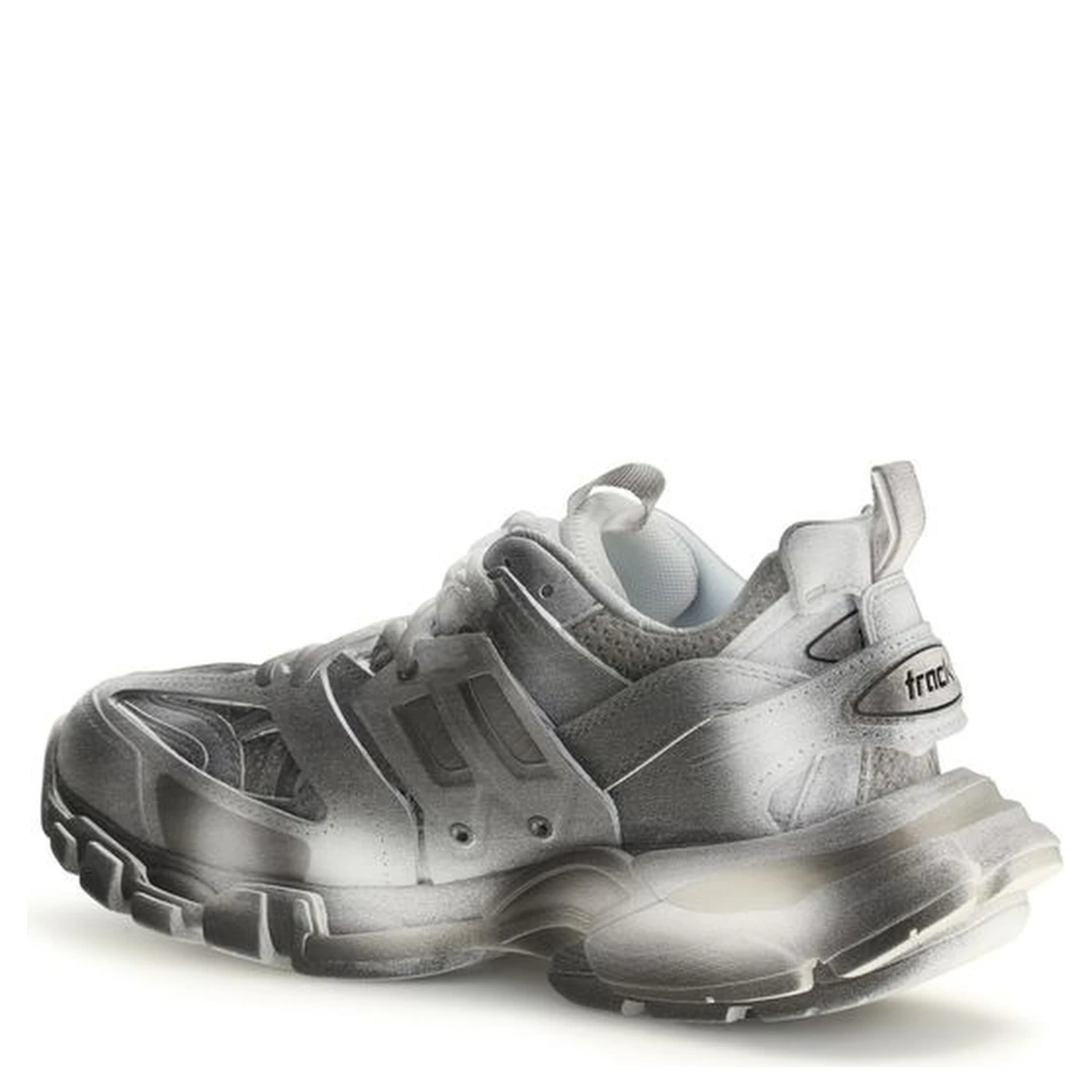 Gray Polyamide Athletic Sneakers