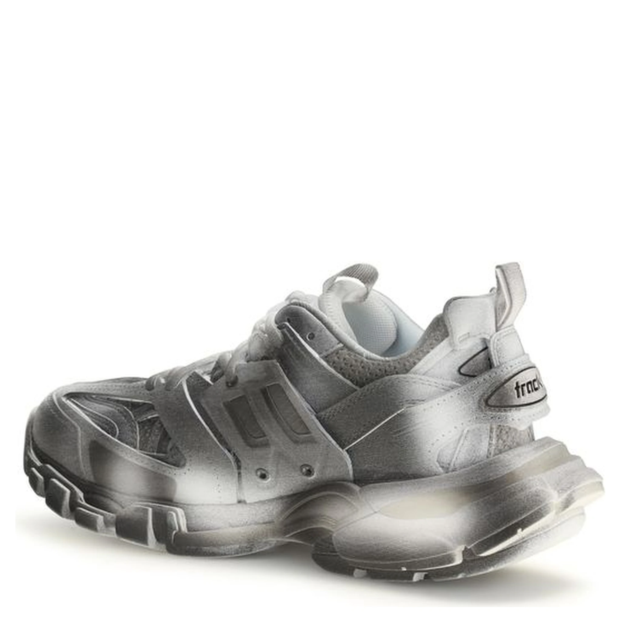 Gray Polyamide Athletic Sneakers