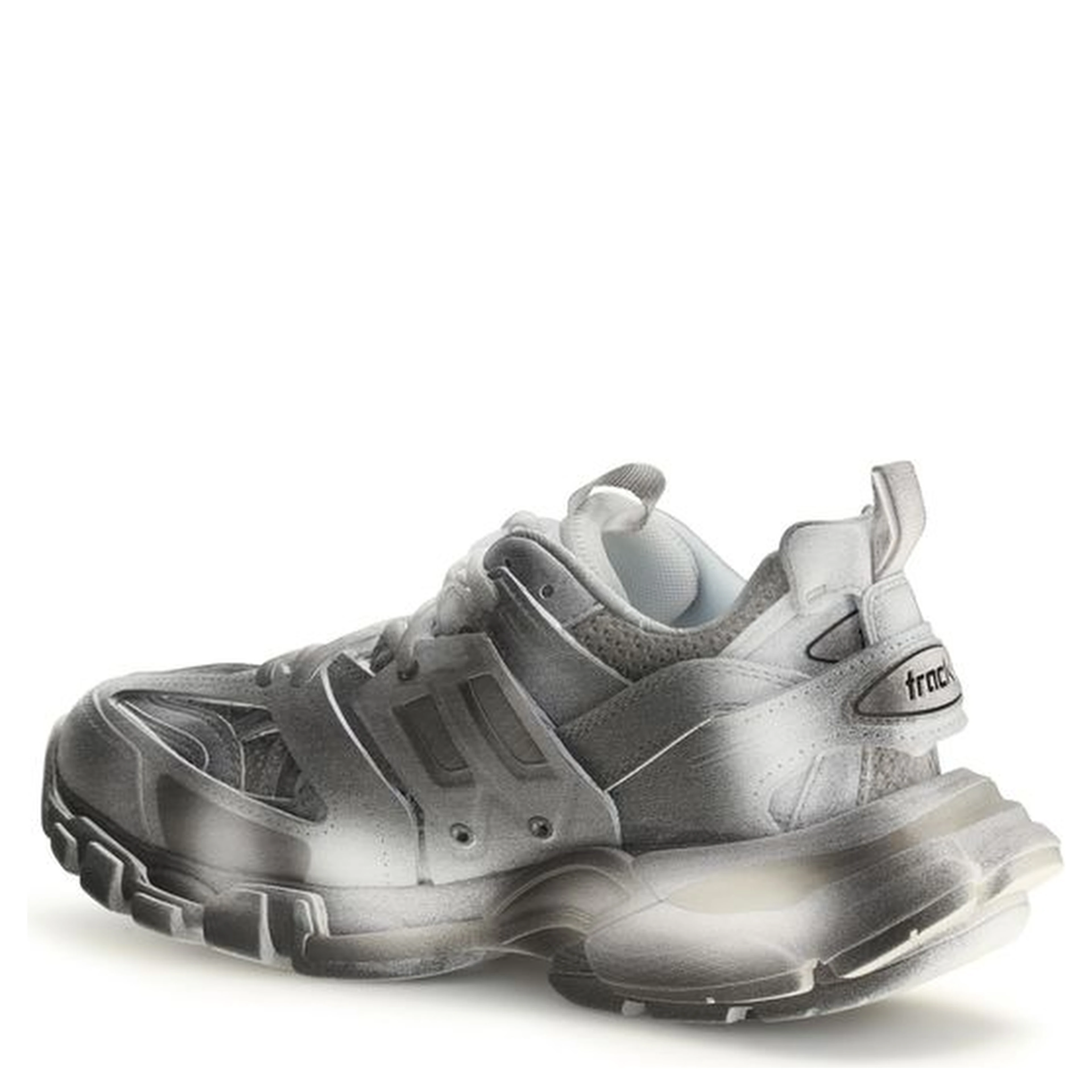 Gray Polyamide Athletic Sneakers