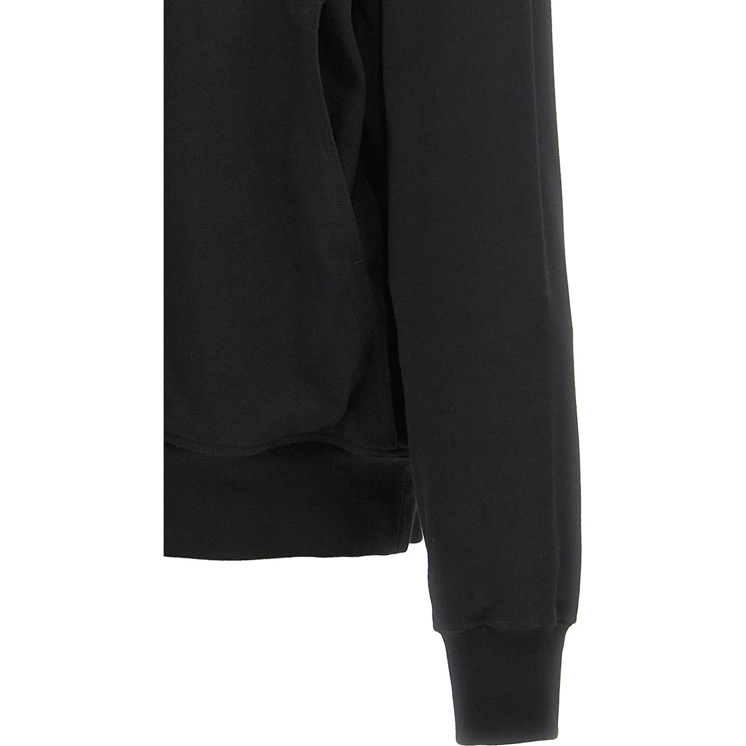 Black Cotton Hoodie