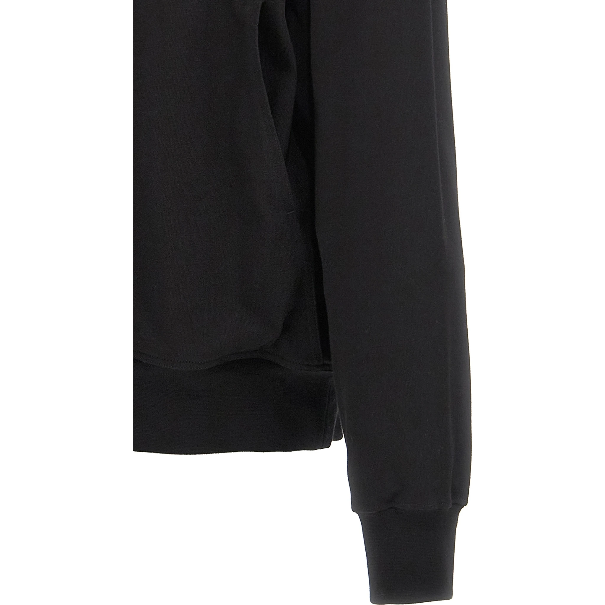 Black Cotton Hoodie