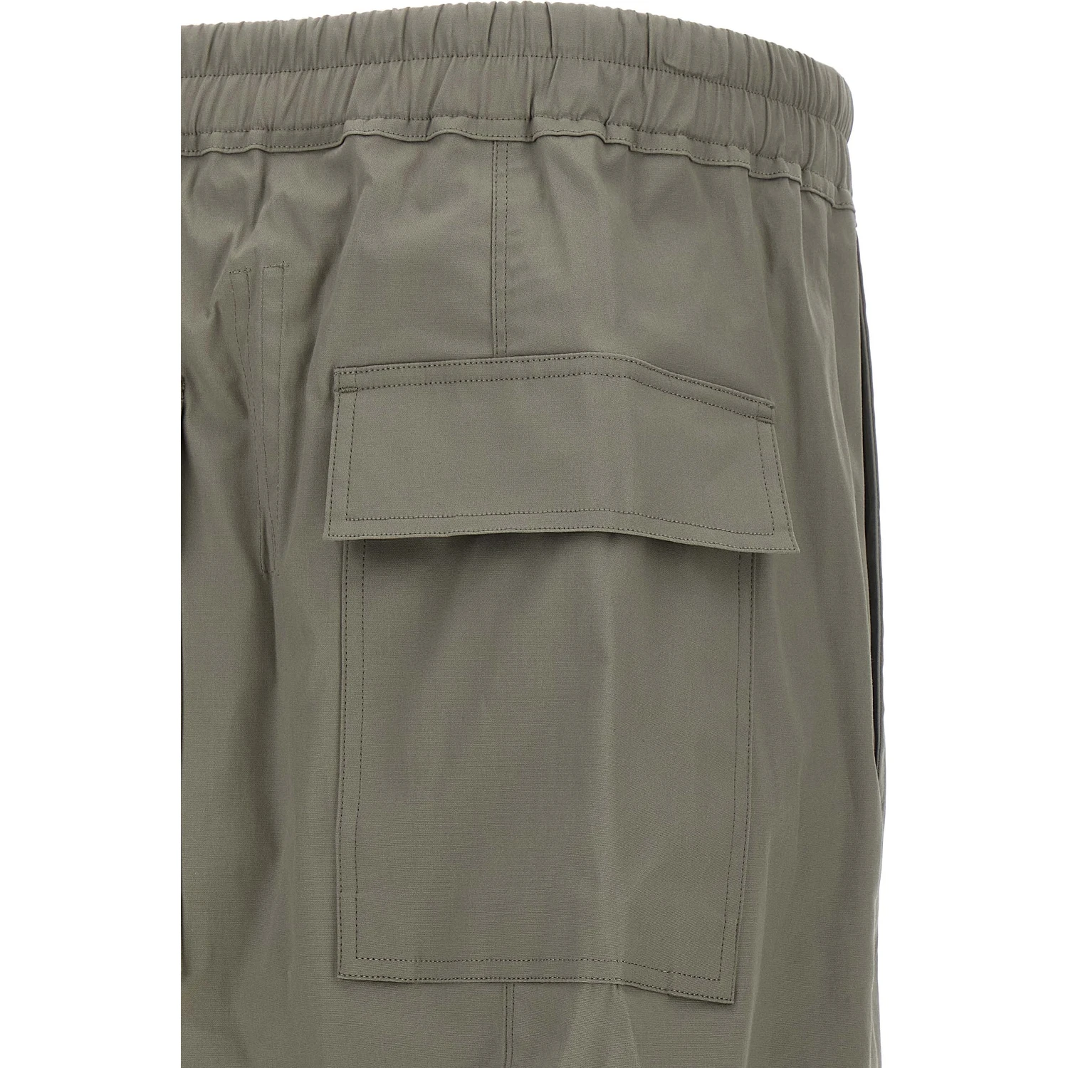 Gray Cotton Cropped Pants