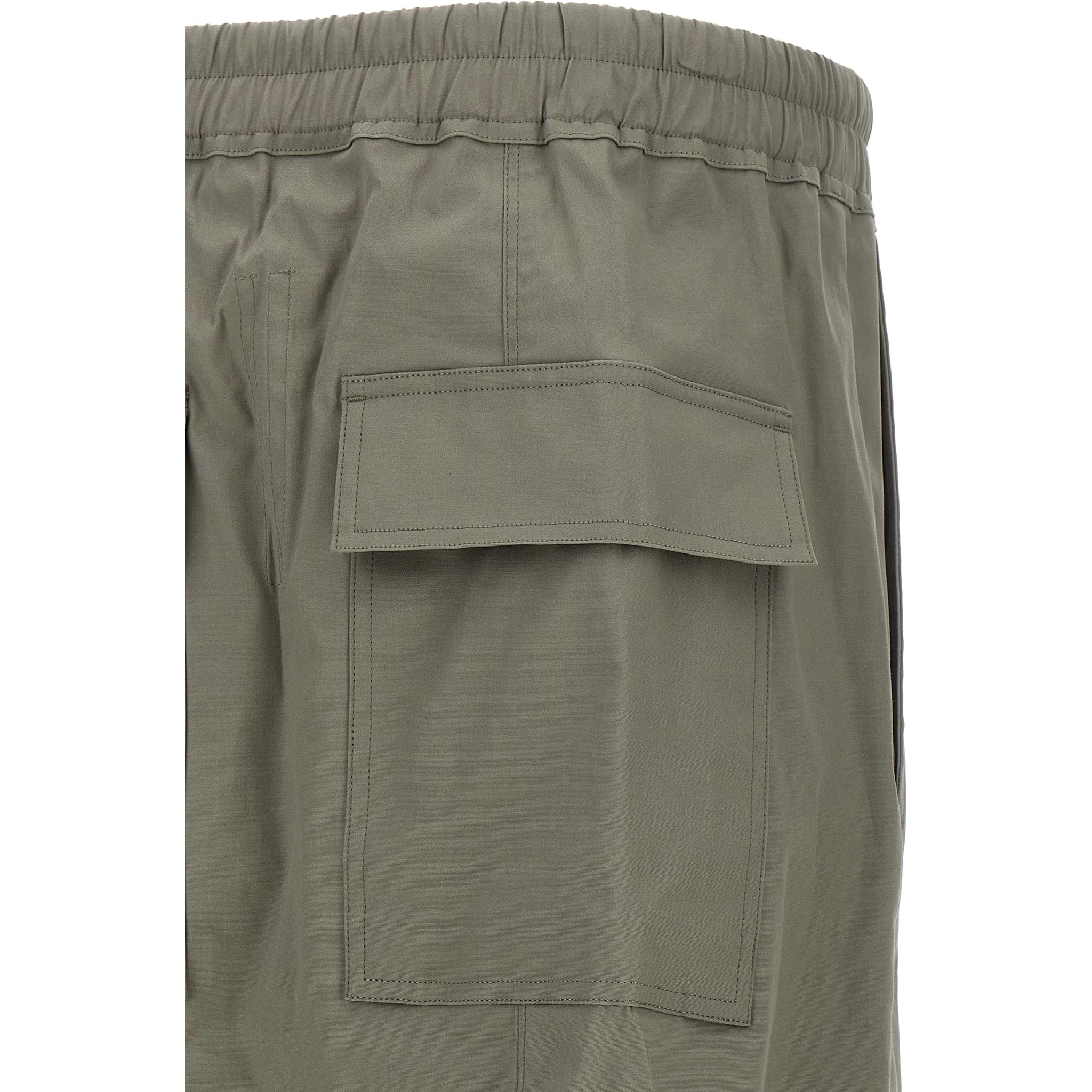 Gray Cotton Cropped Pants