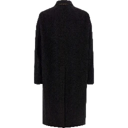 Black Virgin Wool Coat