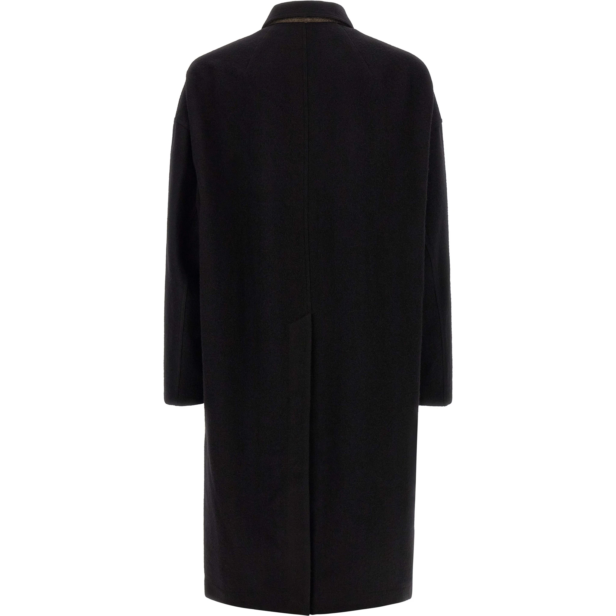 Black Virgin Wool Coat