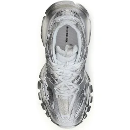 Gray Polyamide Athletic Sneakers