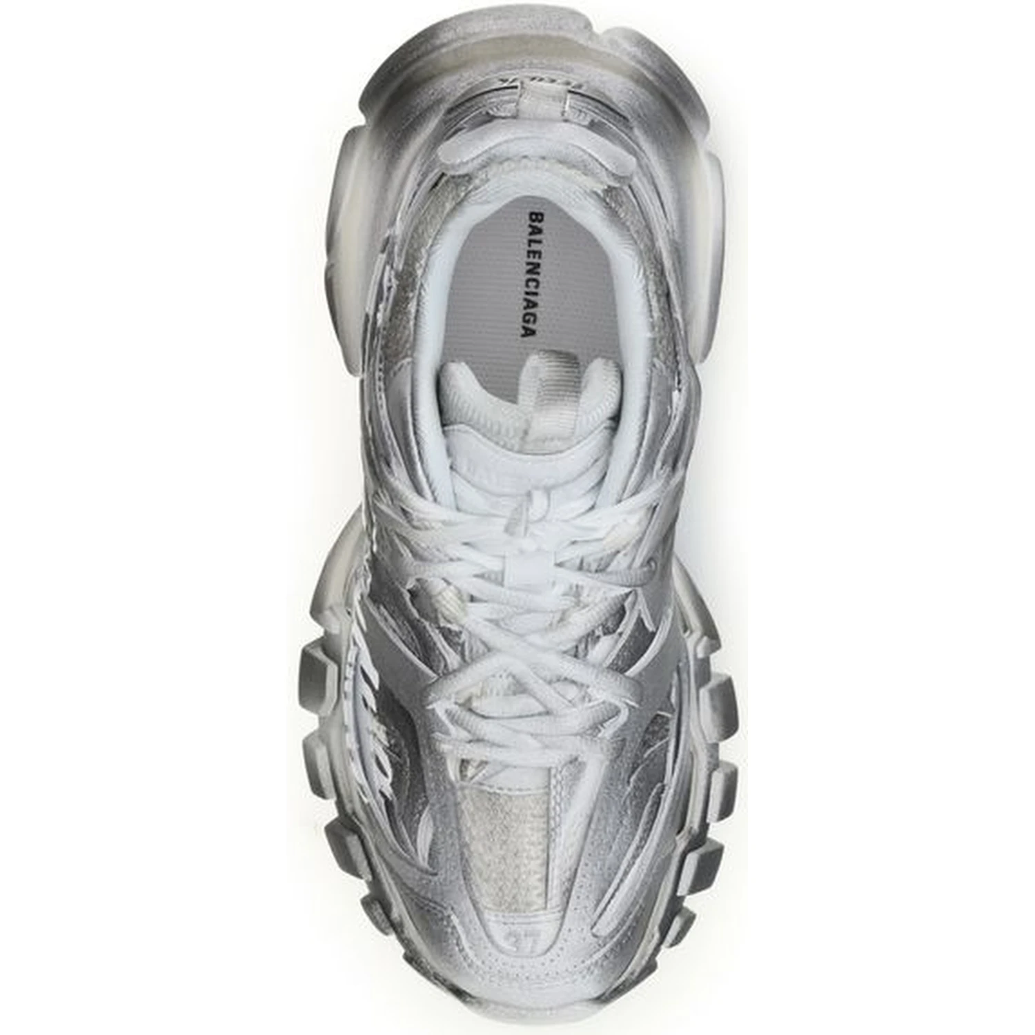 Gray Polyamide Athletic Sneakers