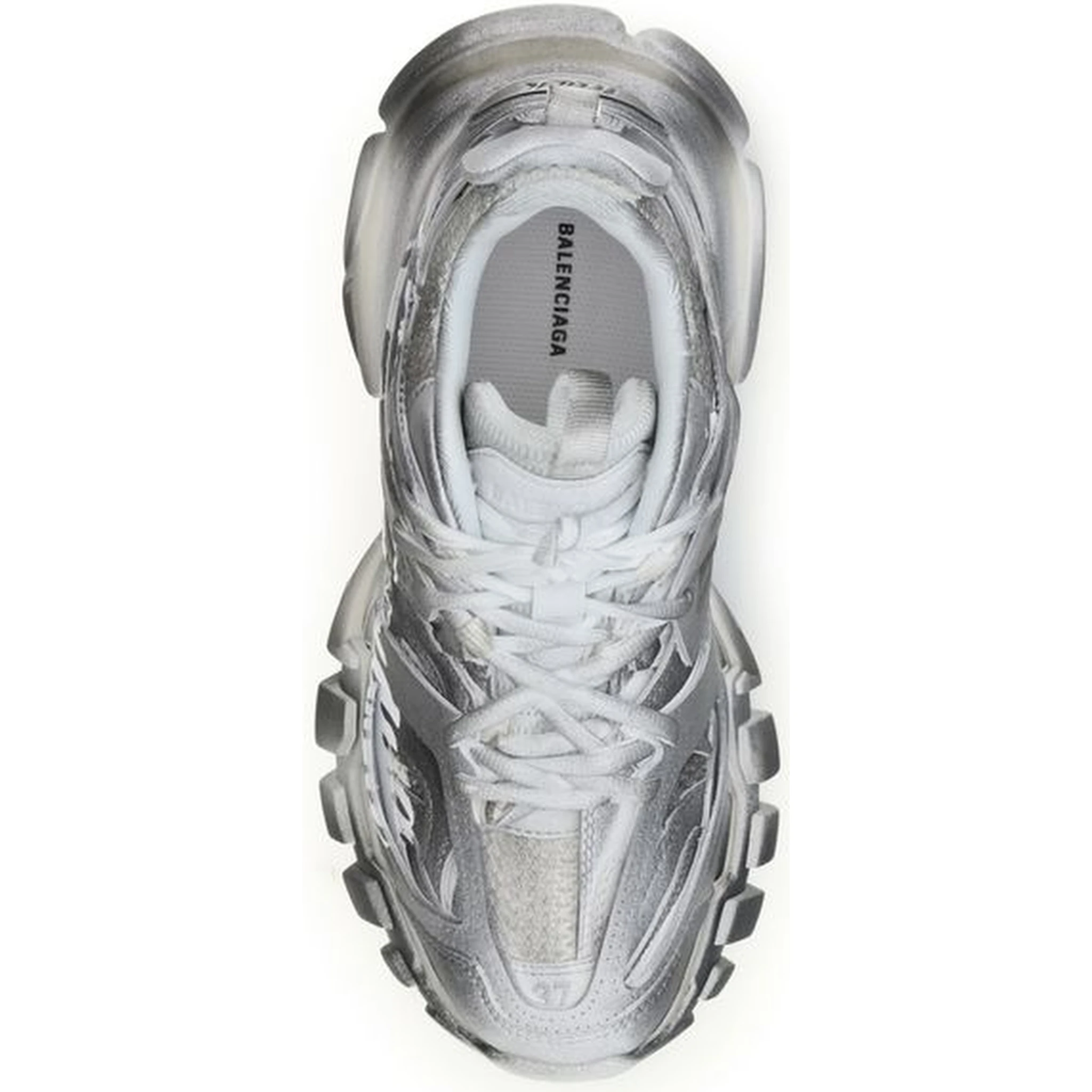 Gray Polyamide Athletic Sneakers