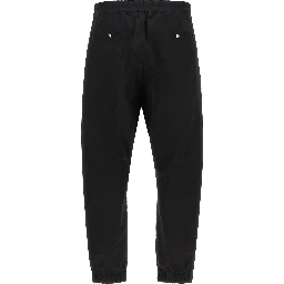 Black Cotton Joggers (Workout Pants)