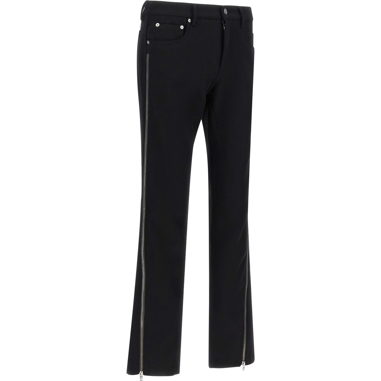 Black Virgin Wool Pants