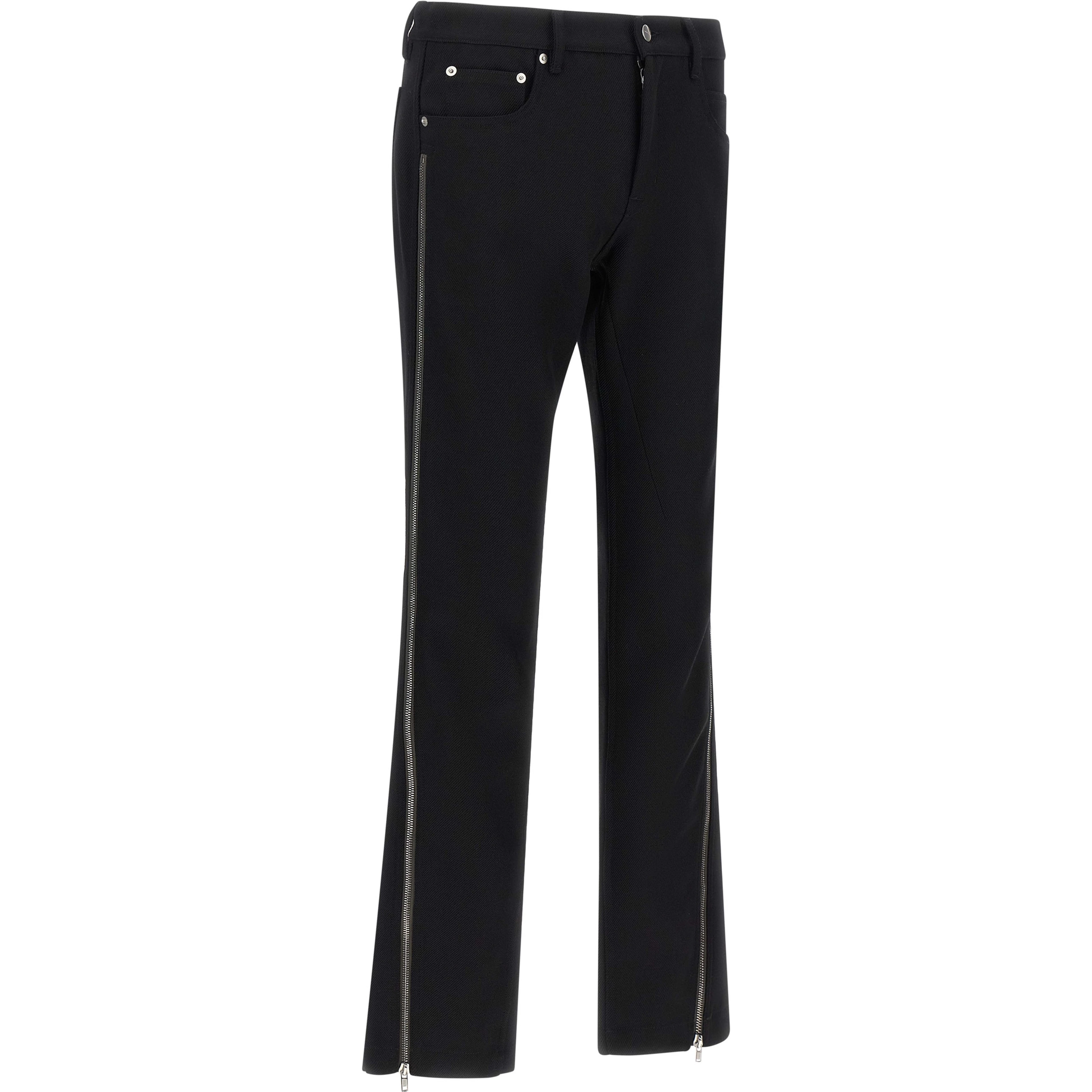 Black Virgin Wool Pants