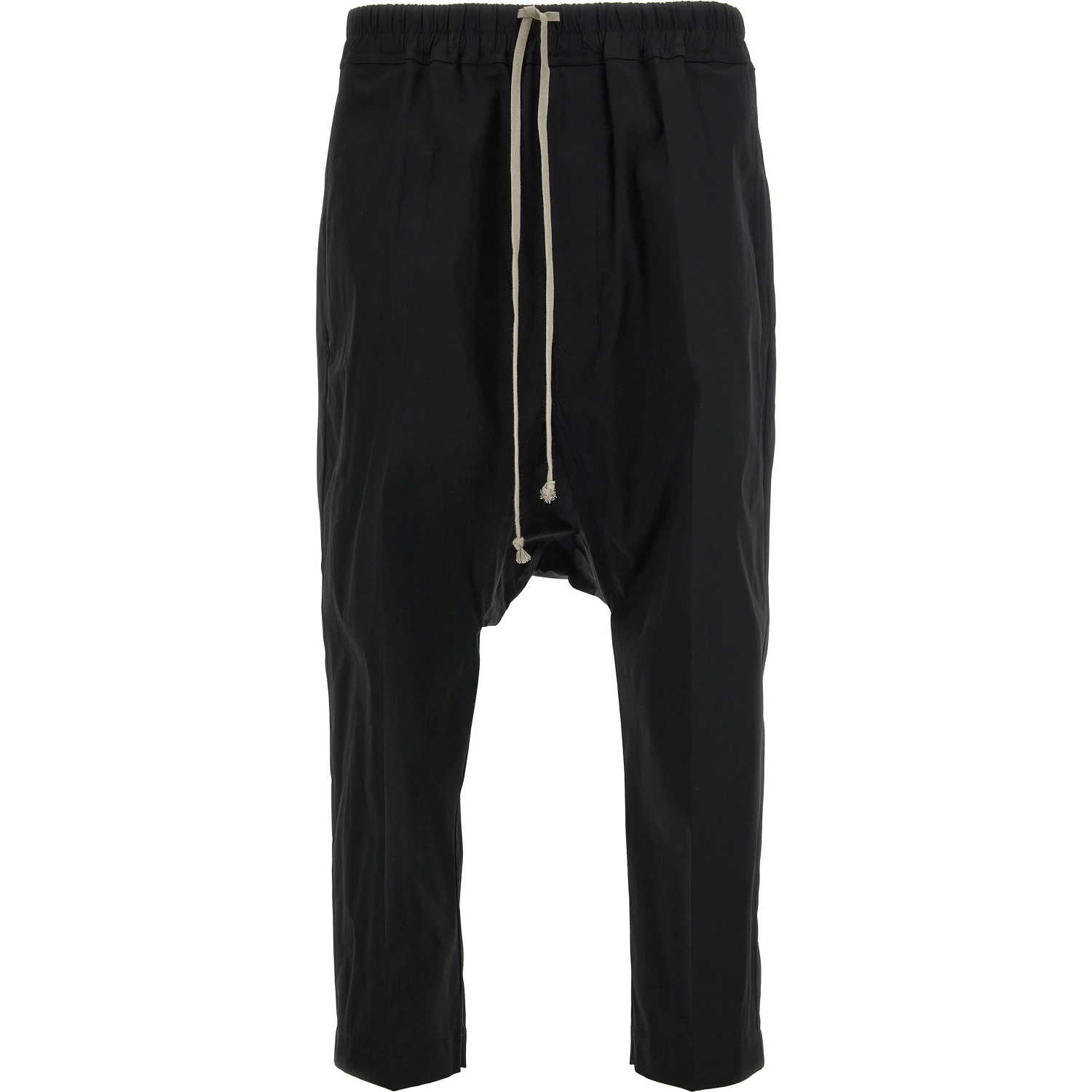 Black Cotton Casual Pants