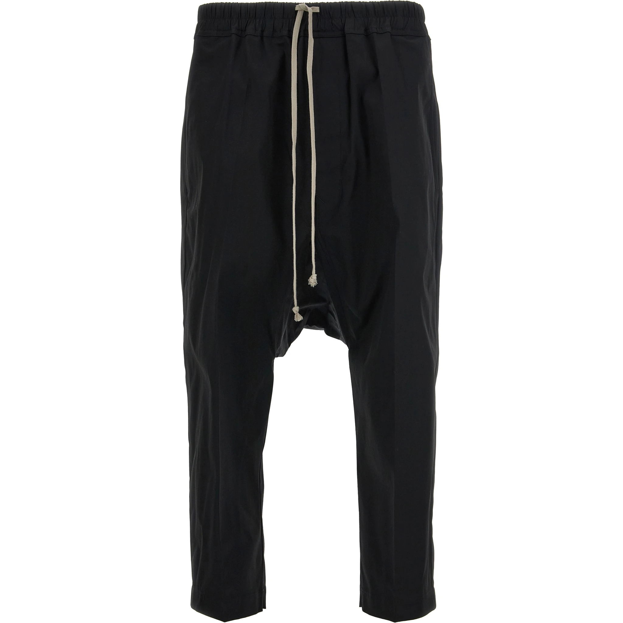 Black Cotton Casual Pants