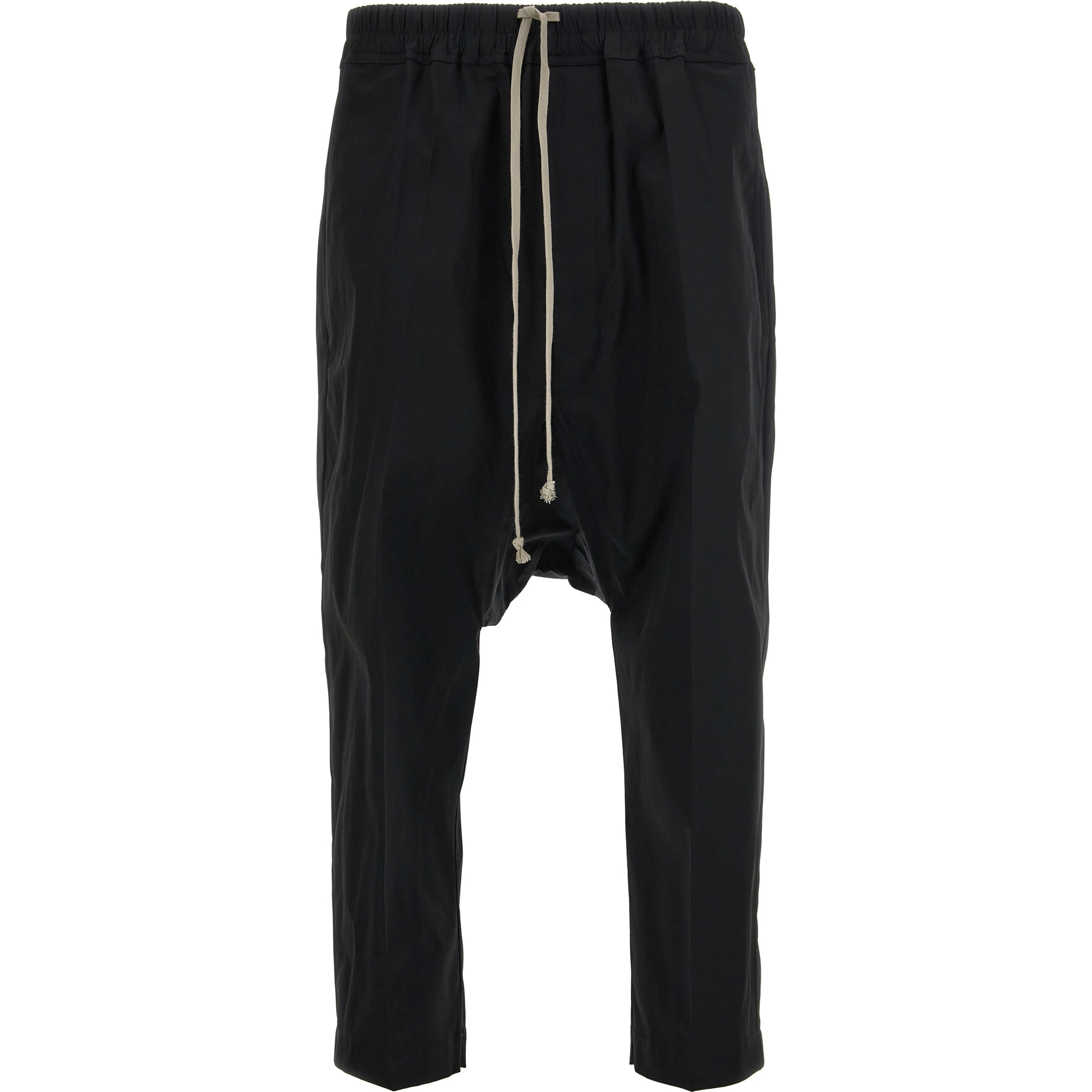 Black Cotton Casual Pants