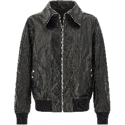 Black Lamb Leather Leather Jacket