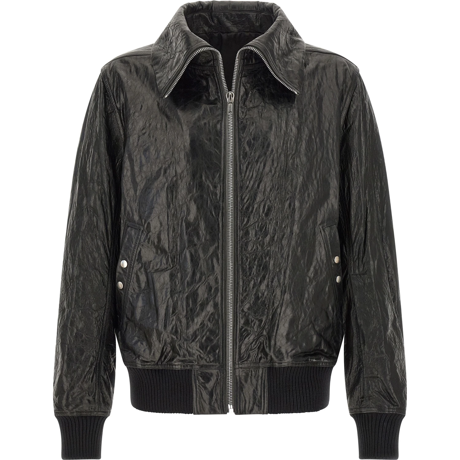 Black Lamb Leather Leather Jacket