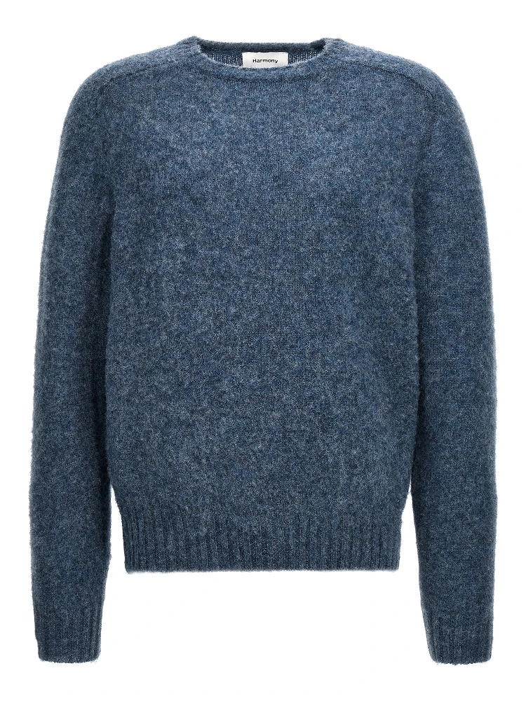 Blue Wool Cardigan