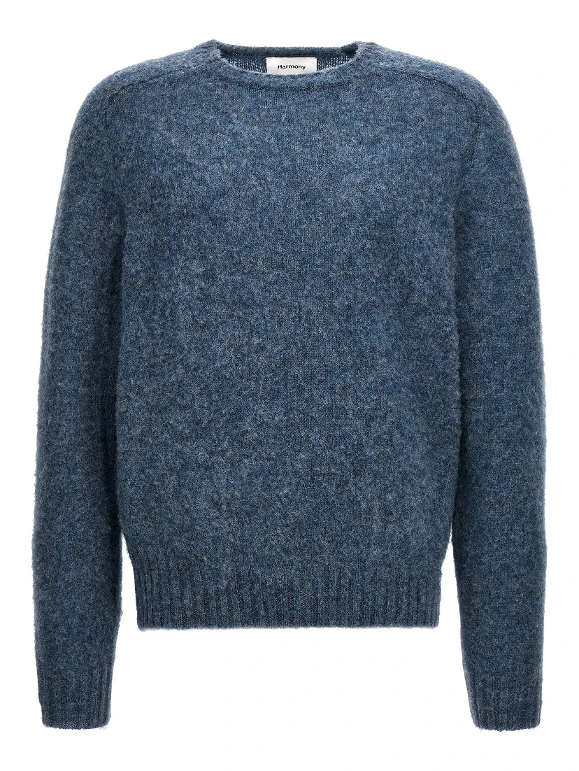 Blue Wool Cardigan