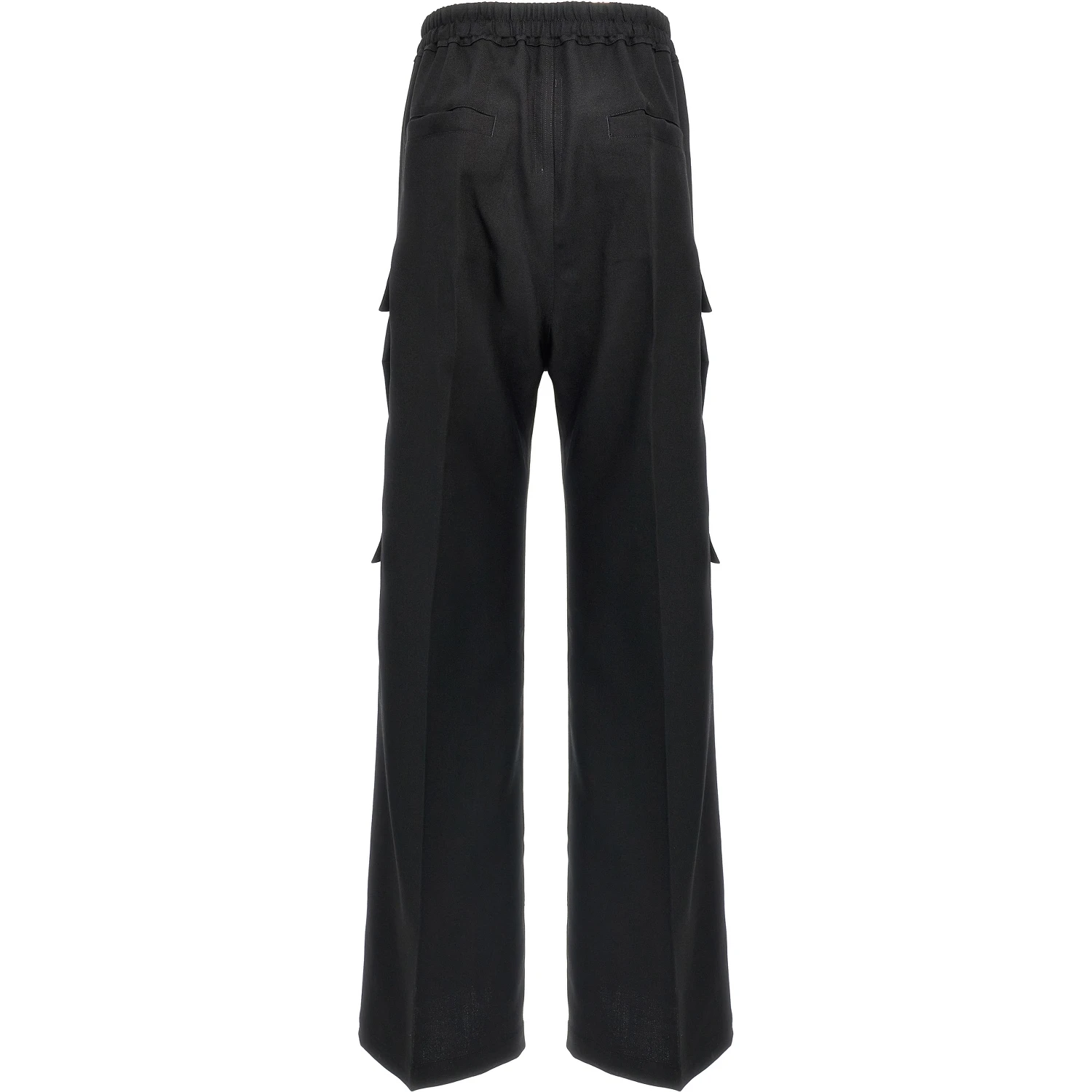 Black Wool Cargo Pants