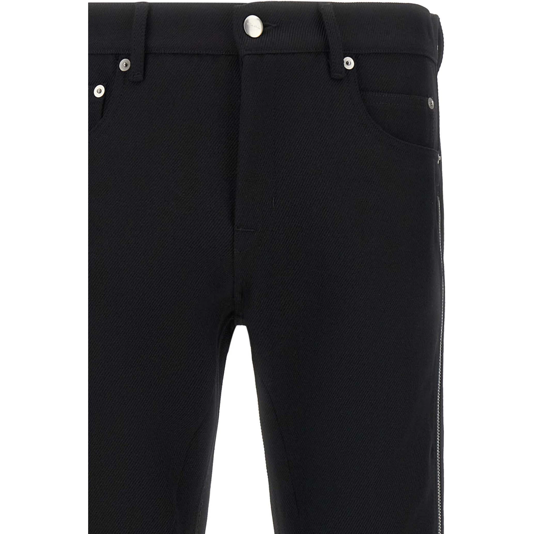 Black Virgin Wool Pants