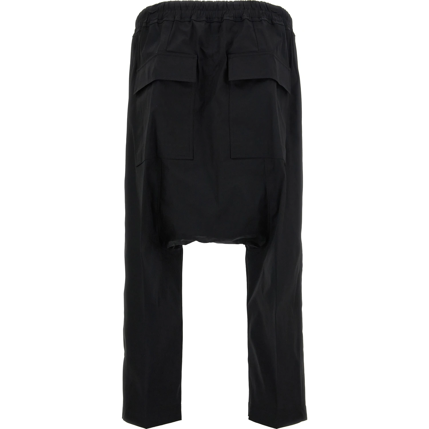 Black Cotton Casual Pants
