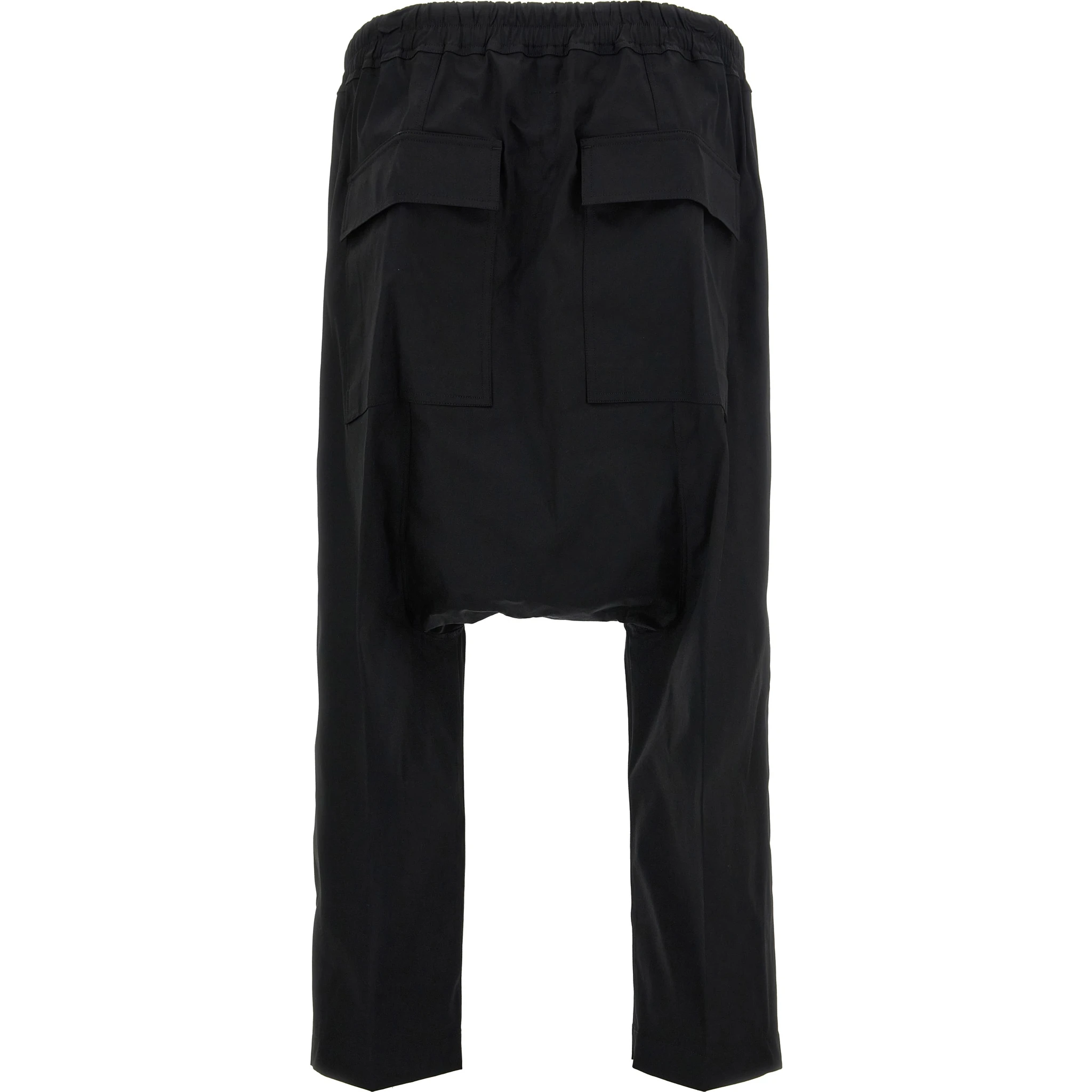 Black Cotton Casual Pants