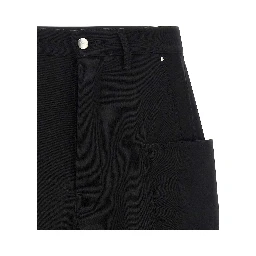 Black Wool Bermuda Shorts