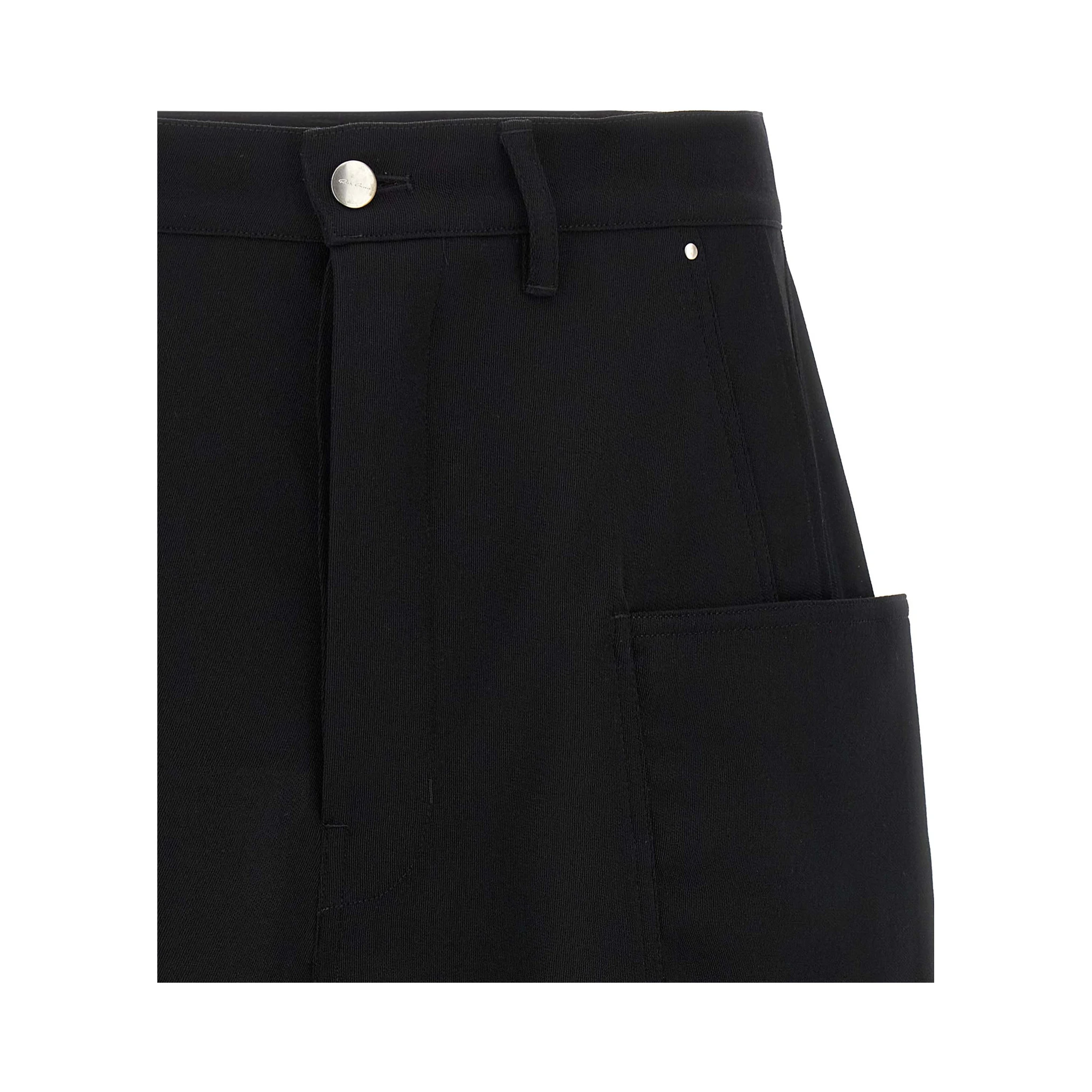 Black Wool Bermuda Shorts