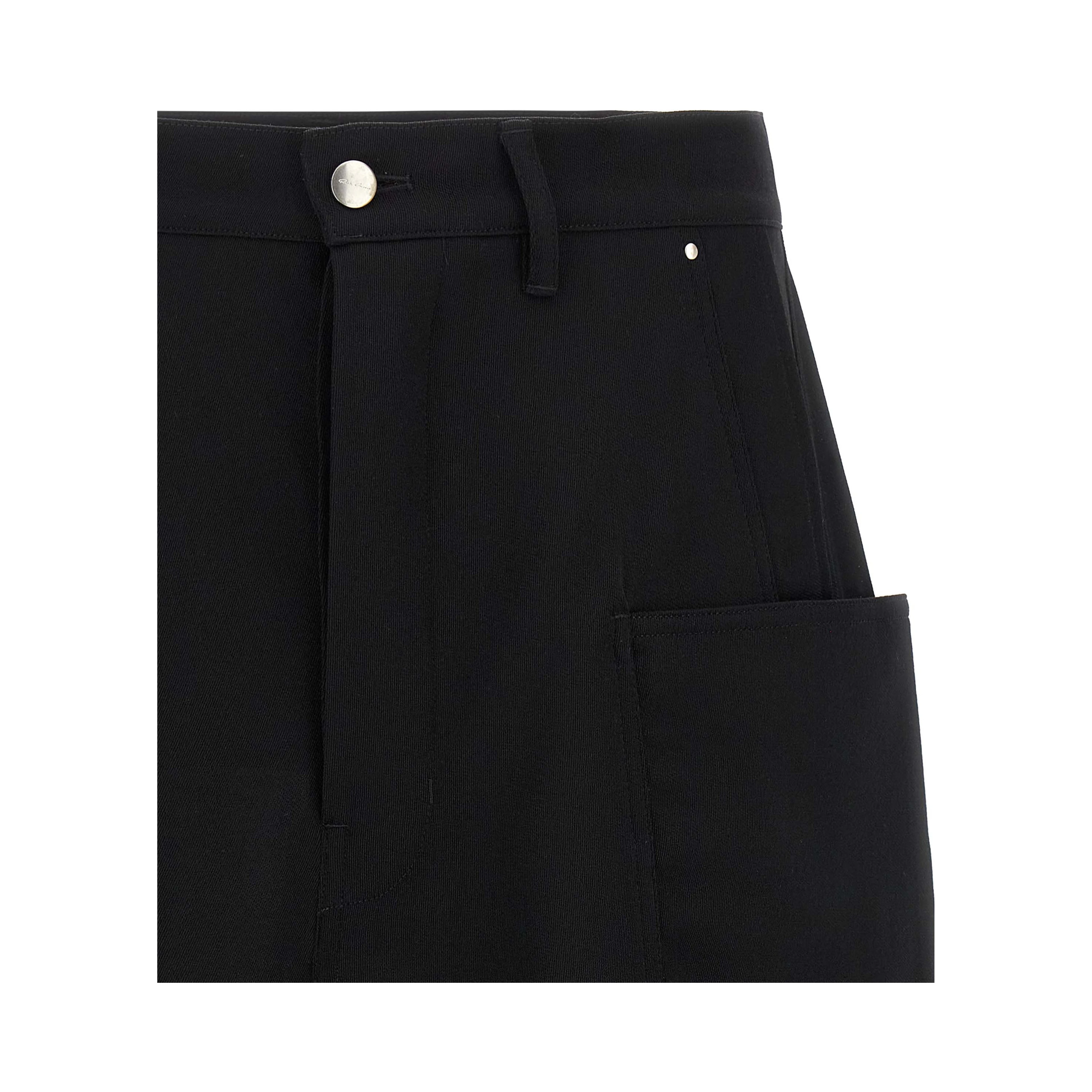 Black Wool Bermuda Shorts