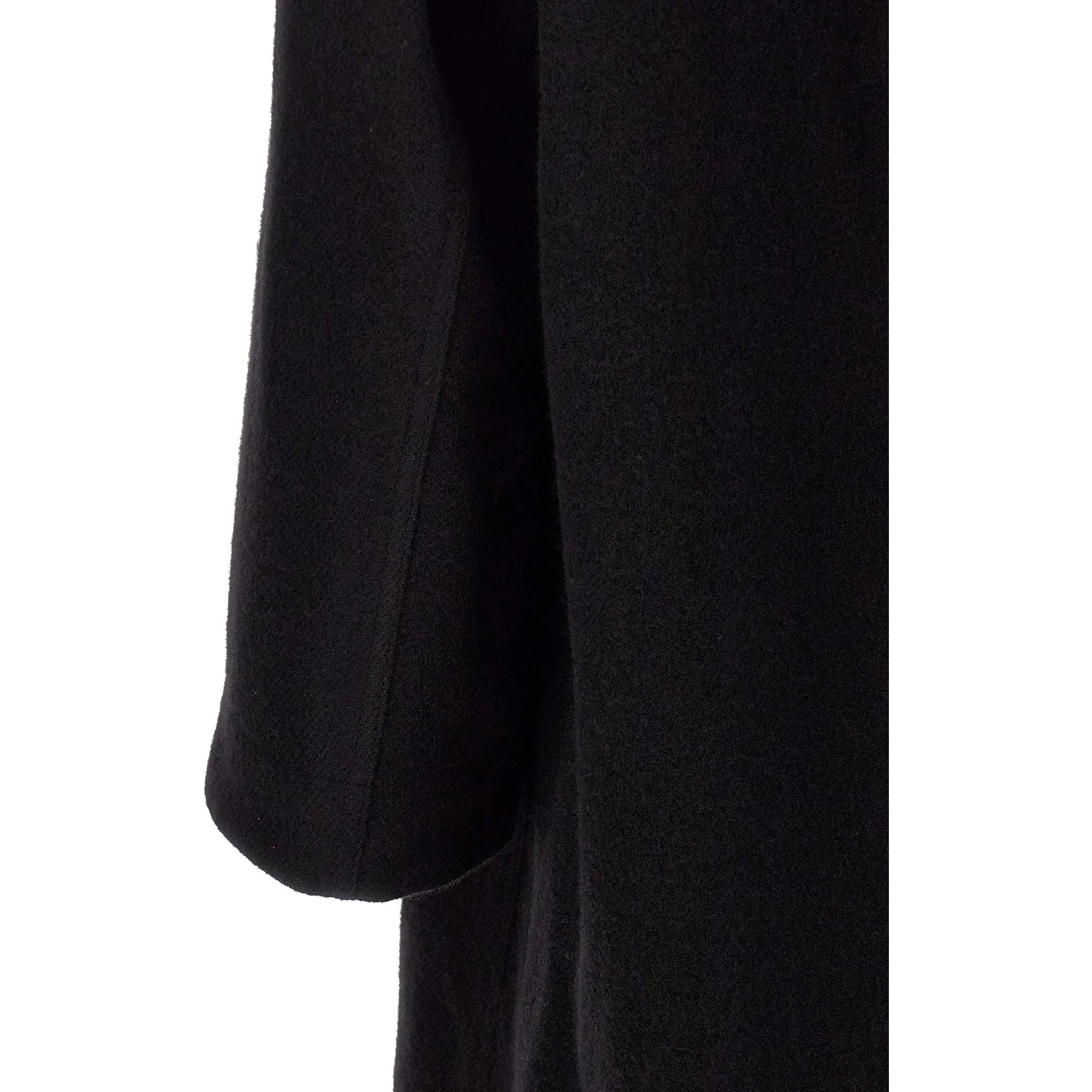 Black Virgin Wool Coat