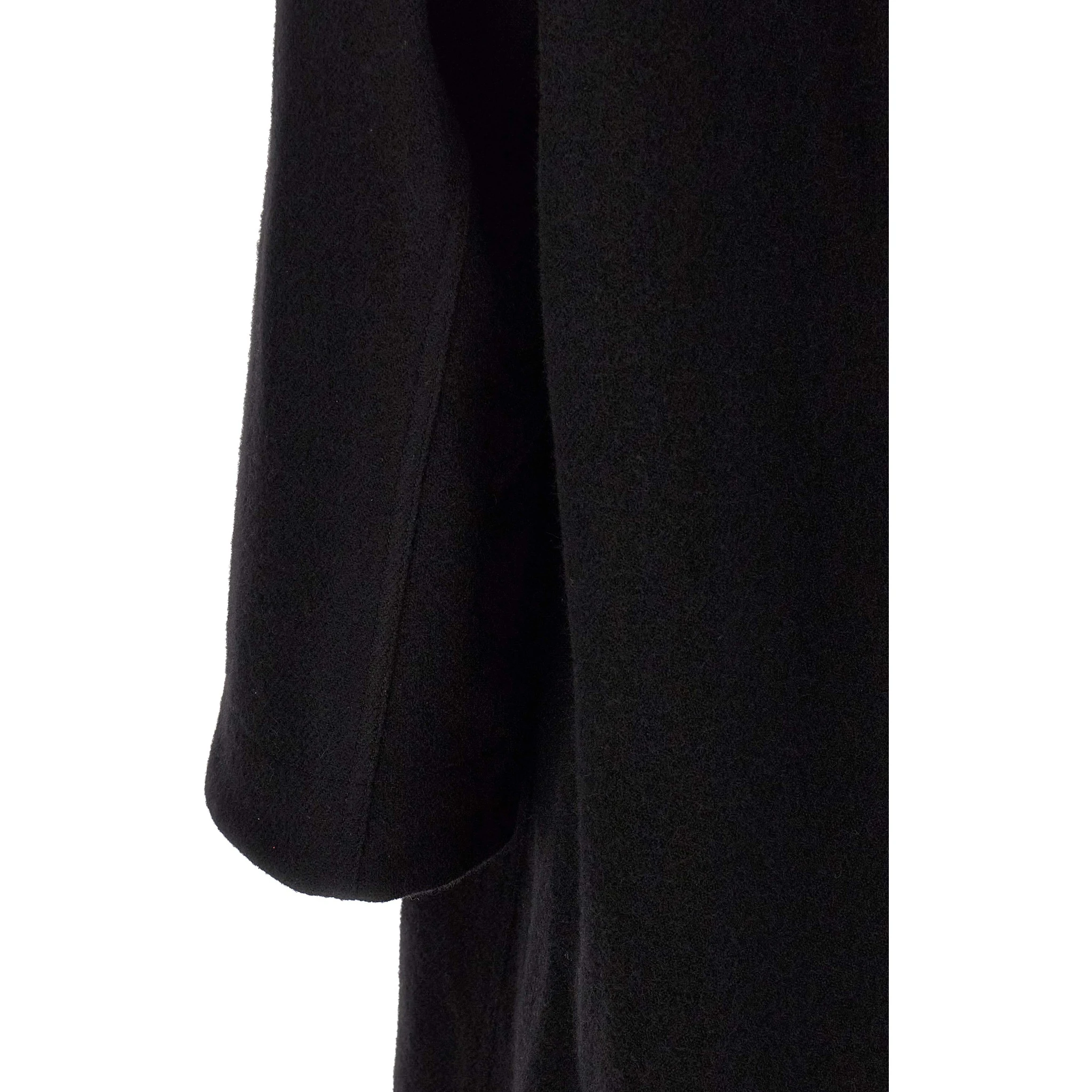 Black Virgin Wool Coat