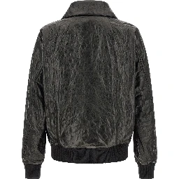 Black Lamb Leather Leather Jacket