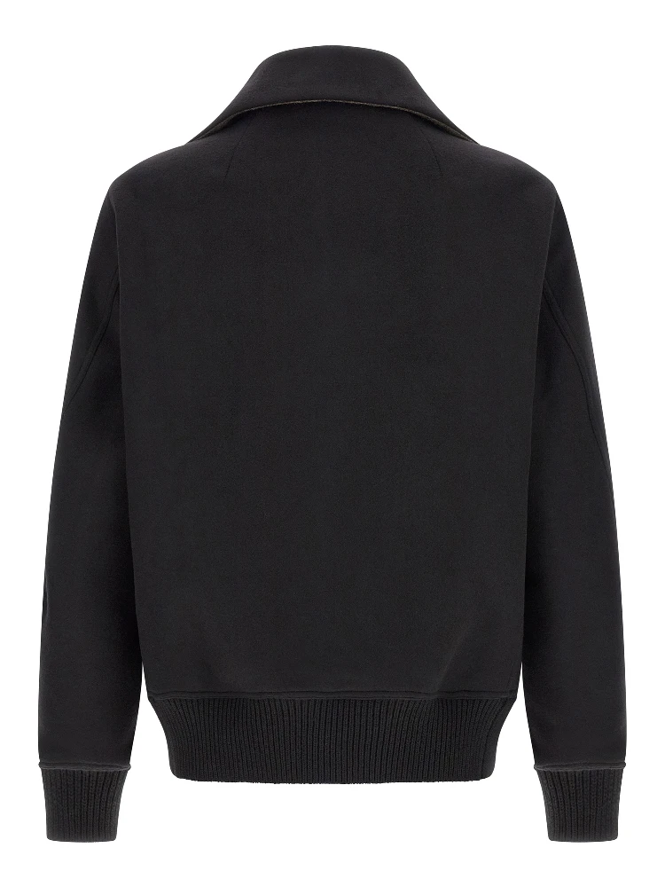 Black Virgin Wool Bomber alternative