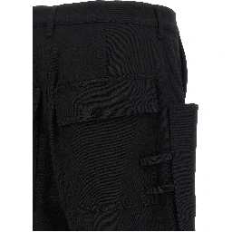 Black Wool Bermuda Shorts