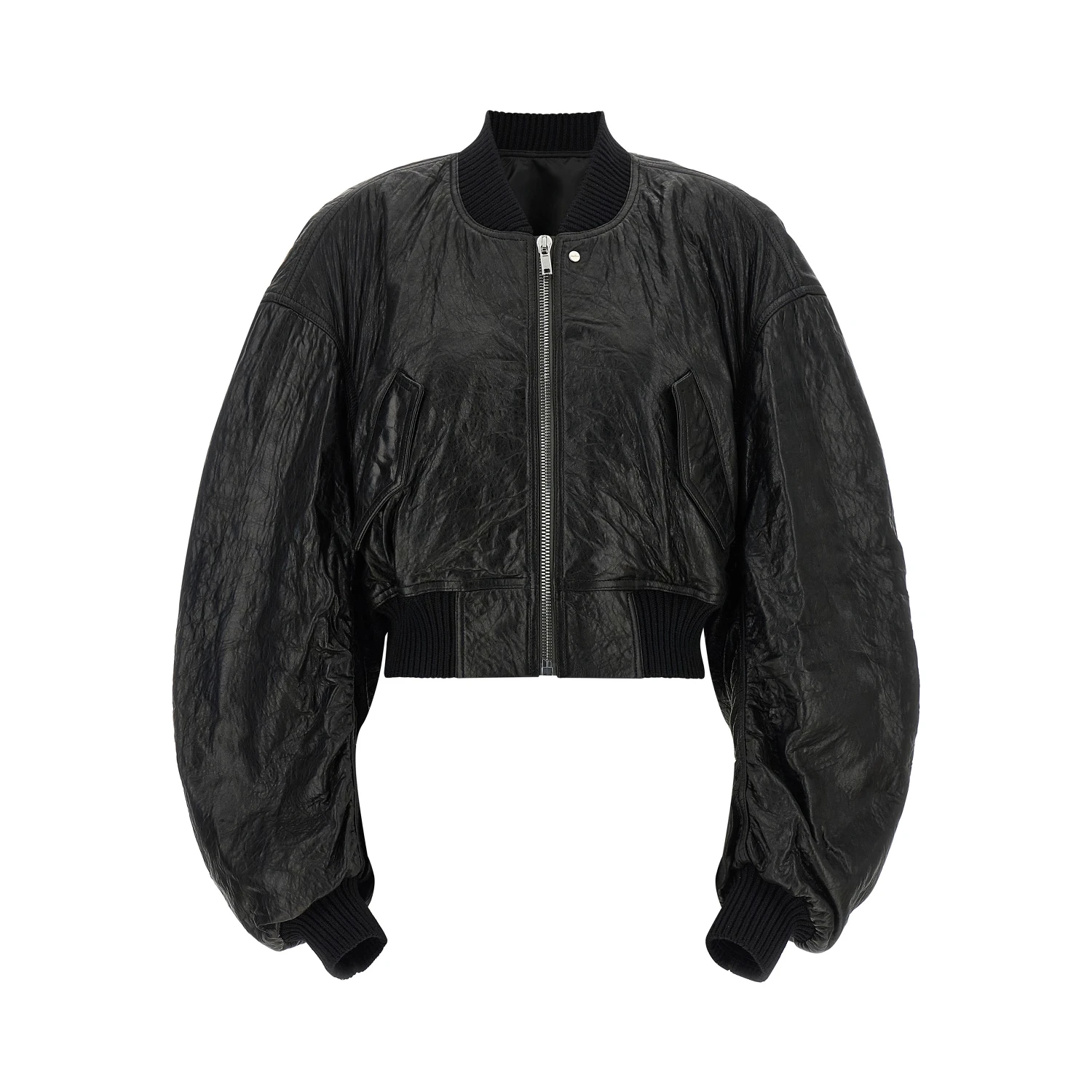 Black Lamb Leather Leather Jacket