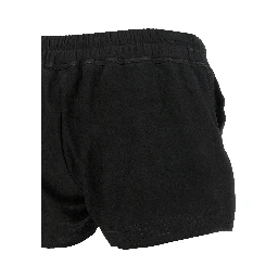 Black Lamb Leather Bermuda Shorts