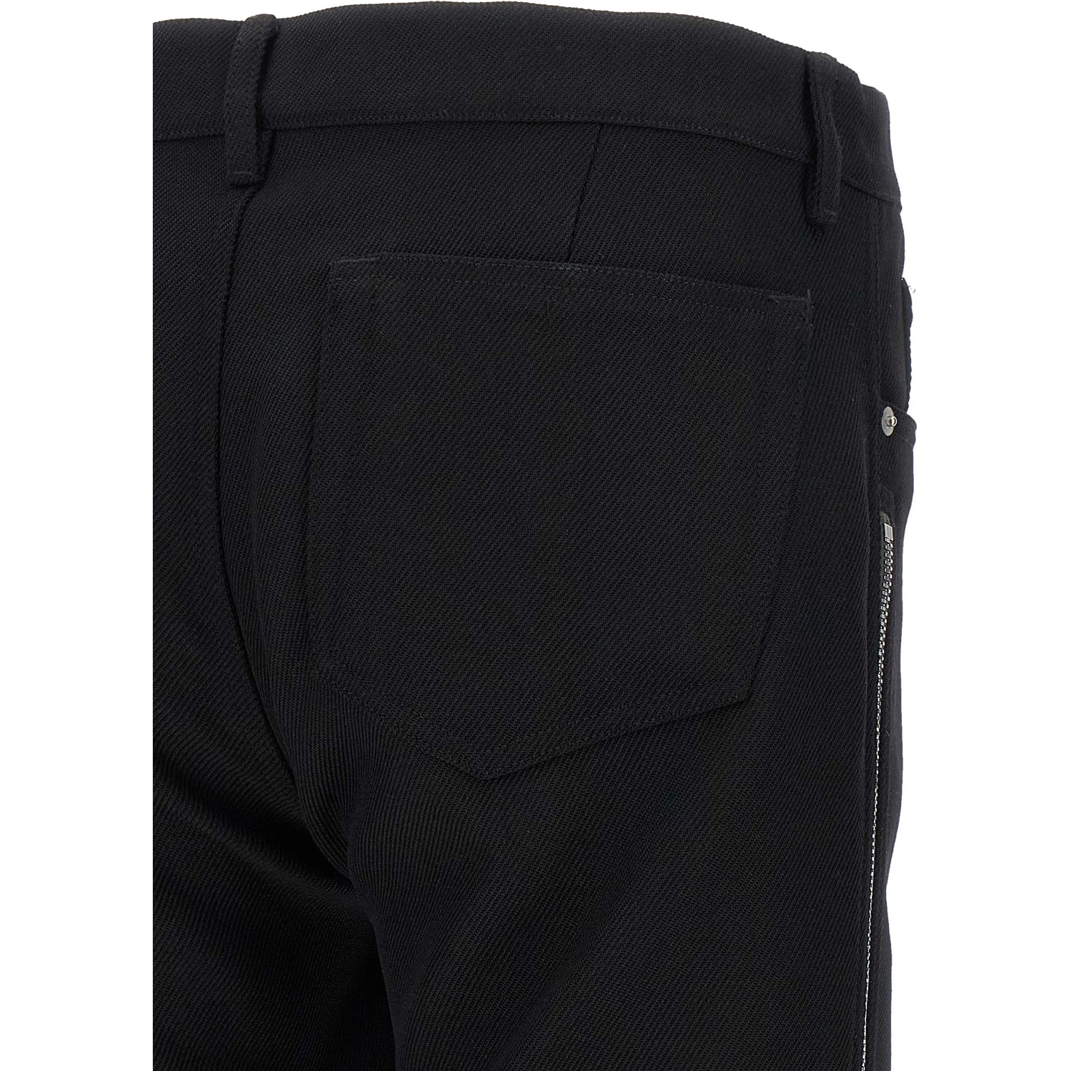 Black Virgin Wool Pants
