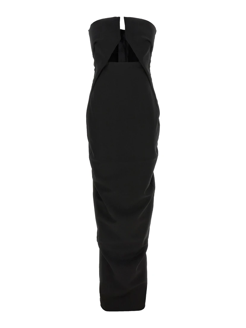 Black Wool Long Dress