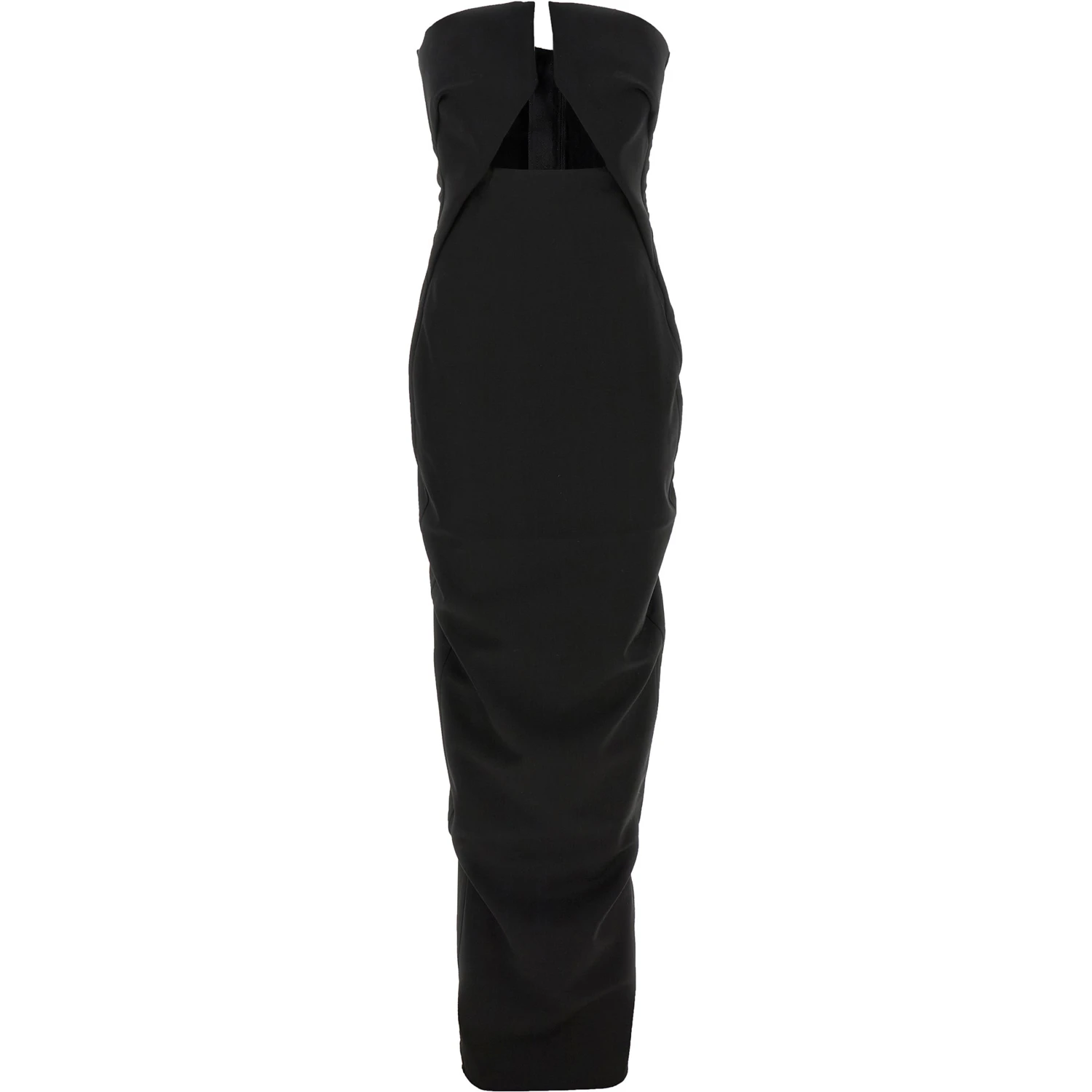 Black Wool Long Dress